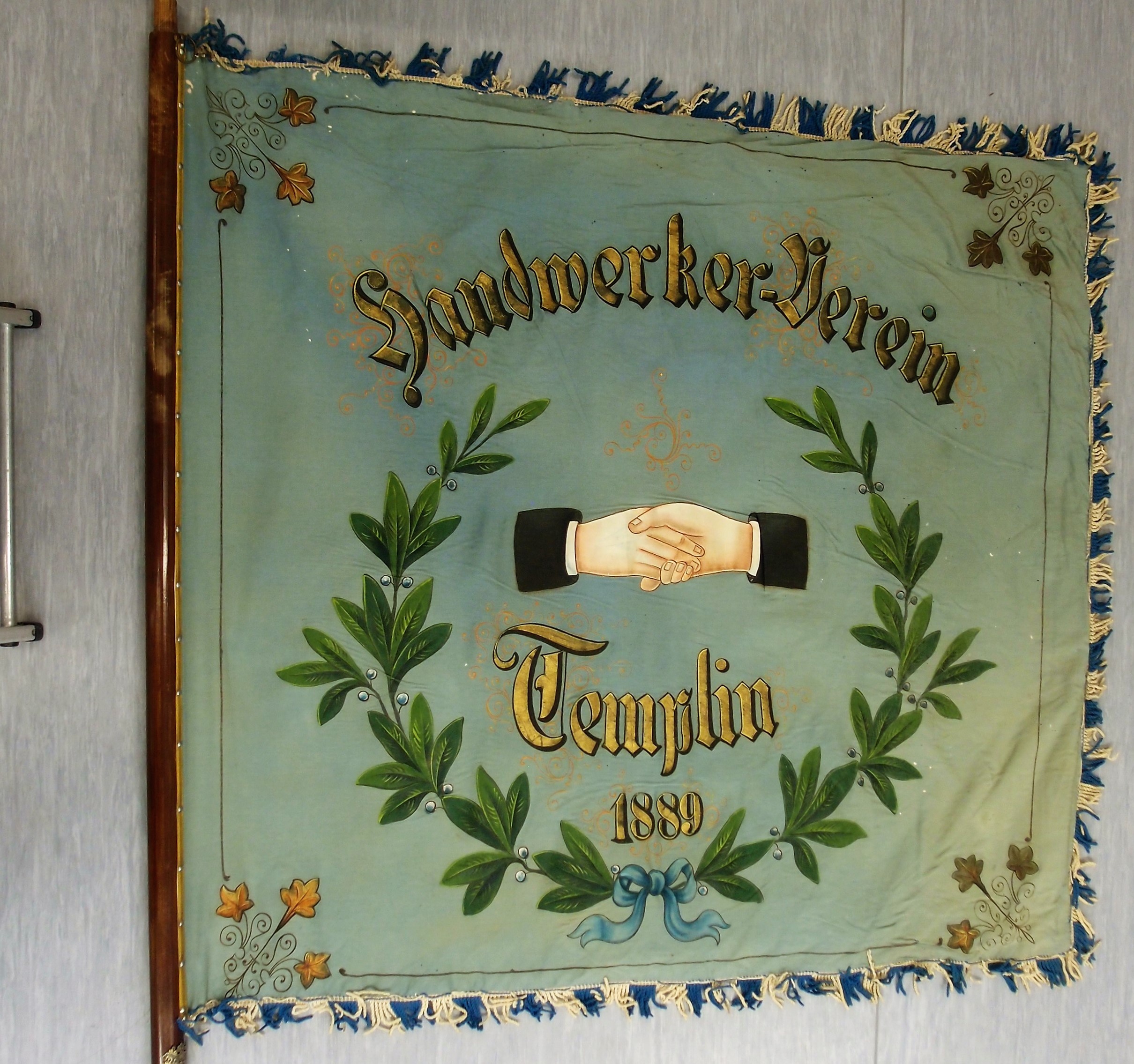 Handwerkerfahne Templin (Museum für Stadtgeschichte Templin CC BY-NC-SA)