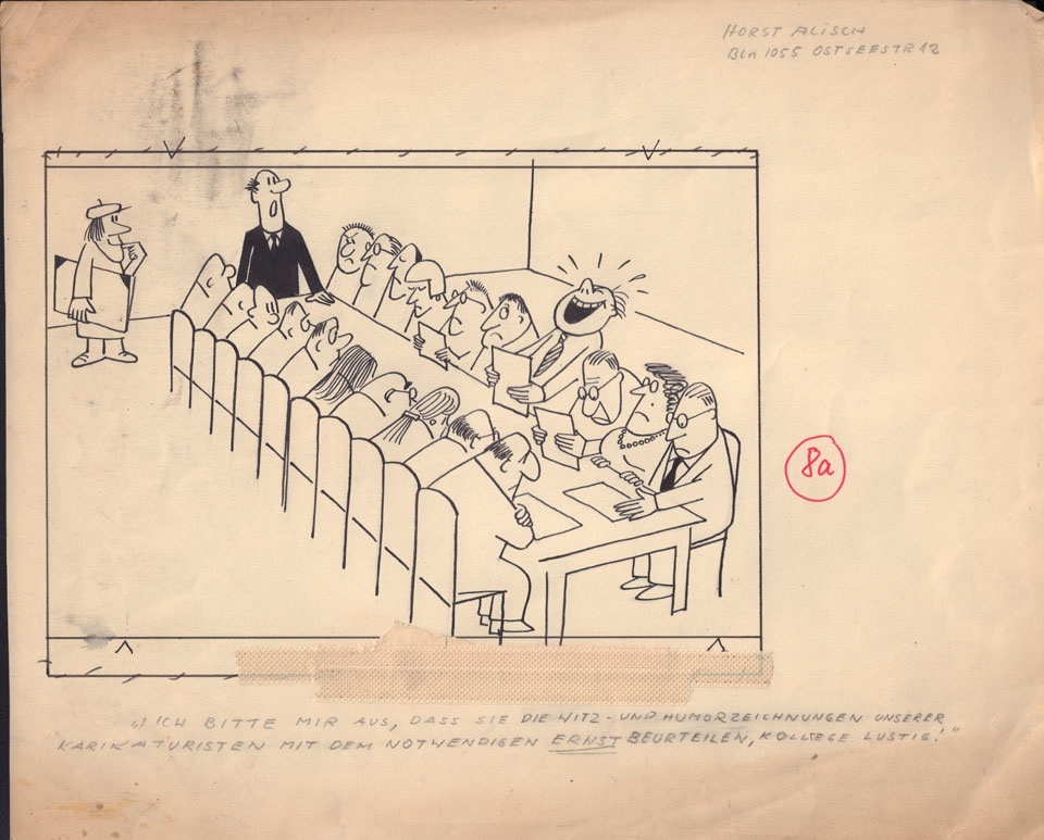 Horst Alisch - Karikaturisten (Stiftung Museen für Humor und Satire CC BY-NC-ND)