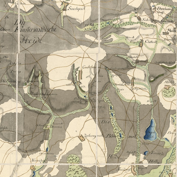 Friedrichsthal, Karte, Reproduktion (Brandenburgisches Landesamt für Geobasisdaten CC BY-NC-SA)