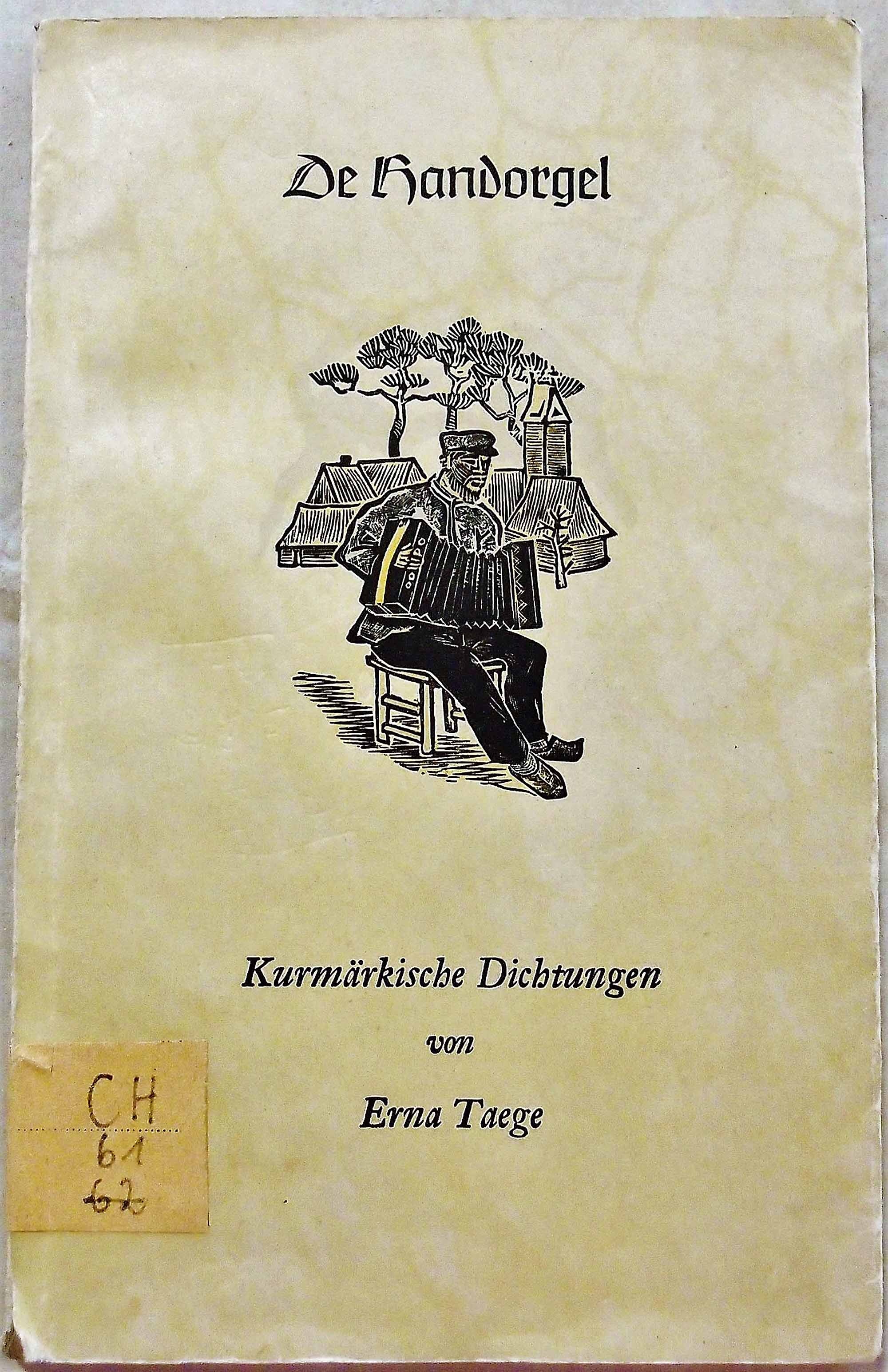 Buch "De Handorgel" (Museum für Stadtgeschichte Templin CC BY-NC-SA)