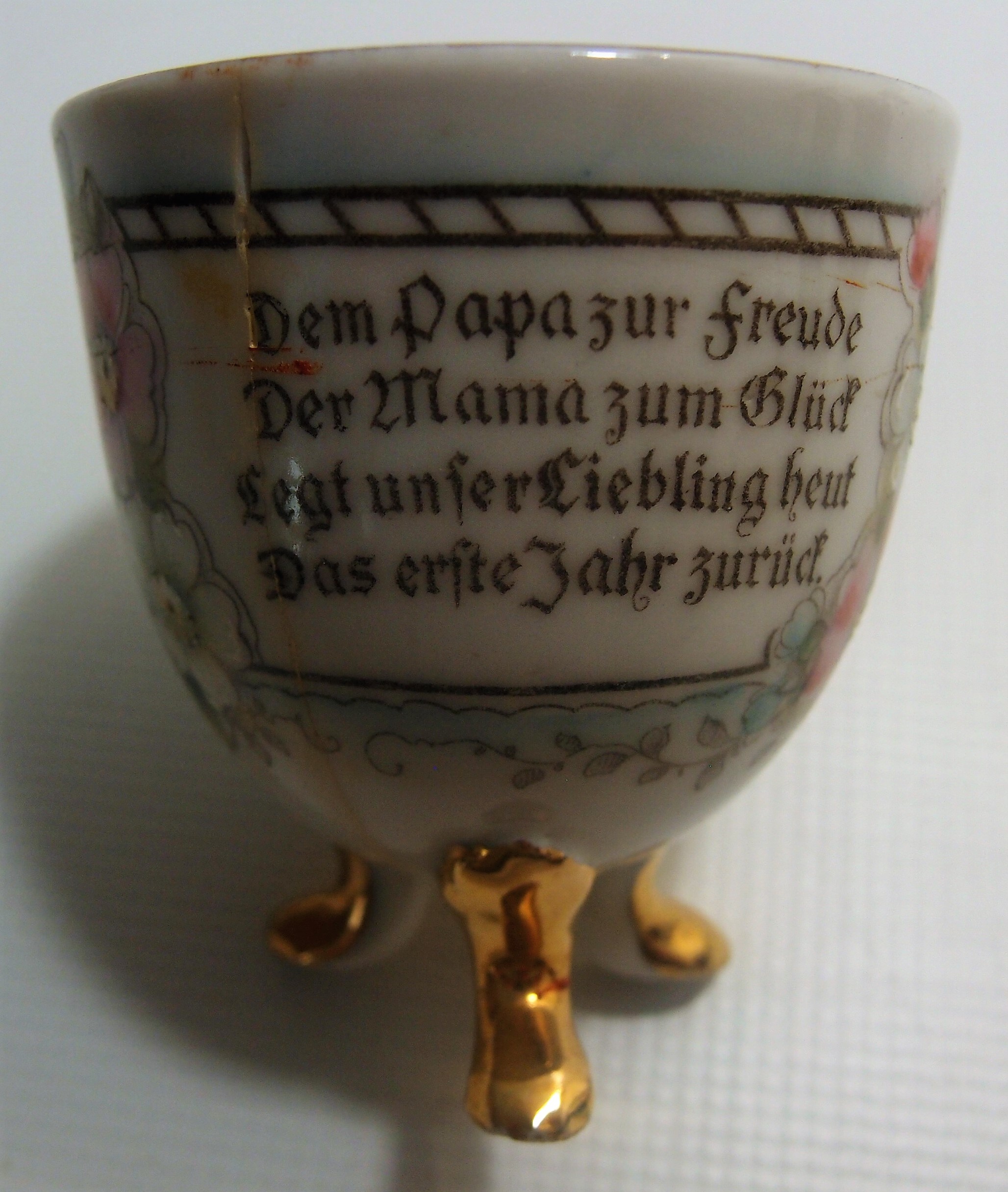 Tasse zum 1. Geburtstag (Museum für Stadtgeschichte Templin CC BY-NC-SA)