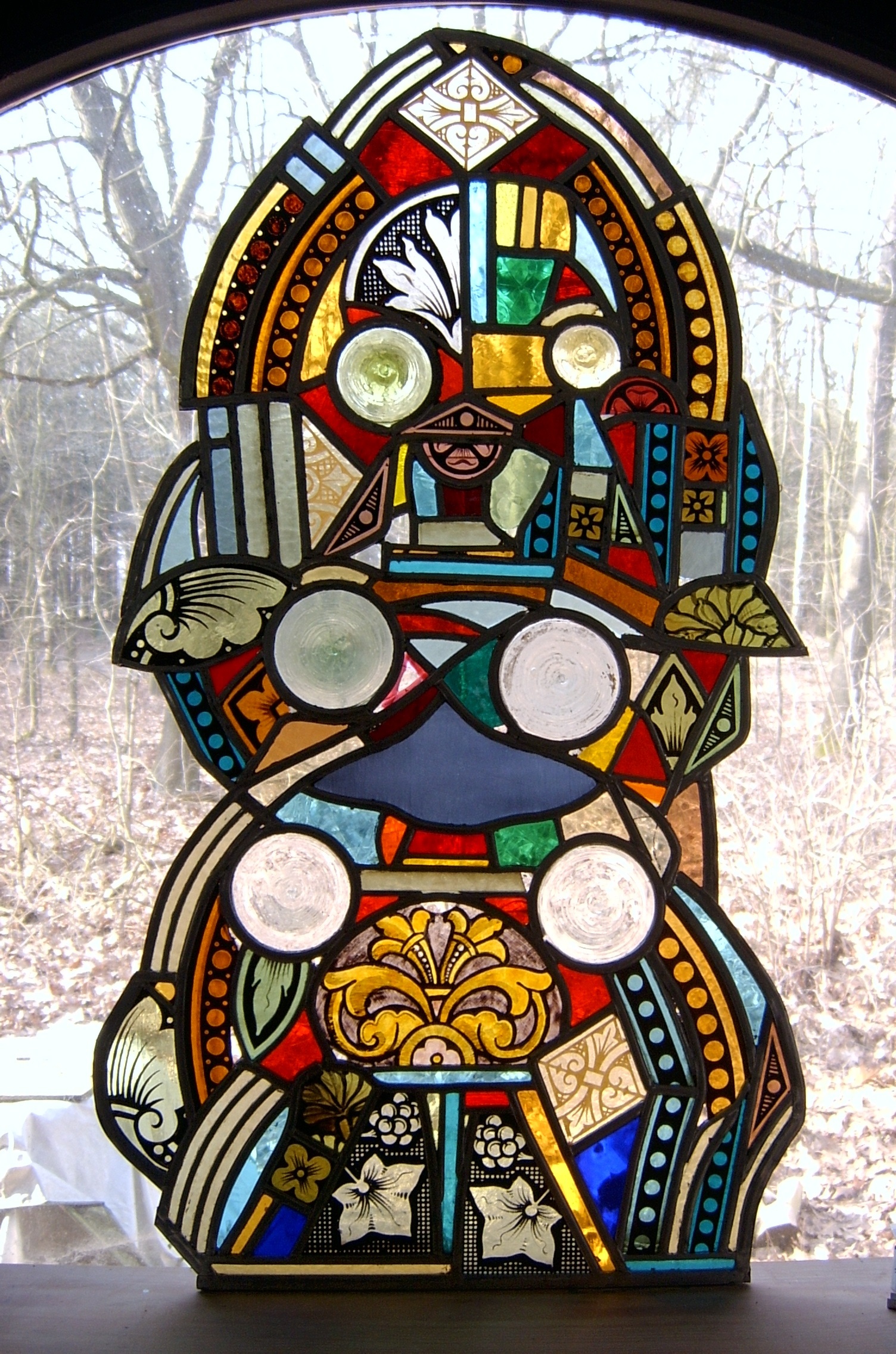 Glasrelief, Fensterbild (Museum Baruther Glashütte CC BY-NC-SA)