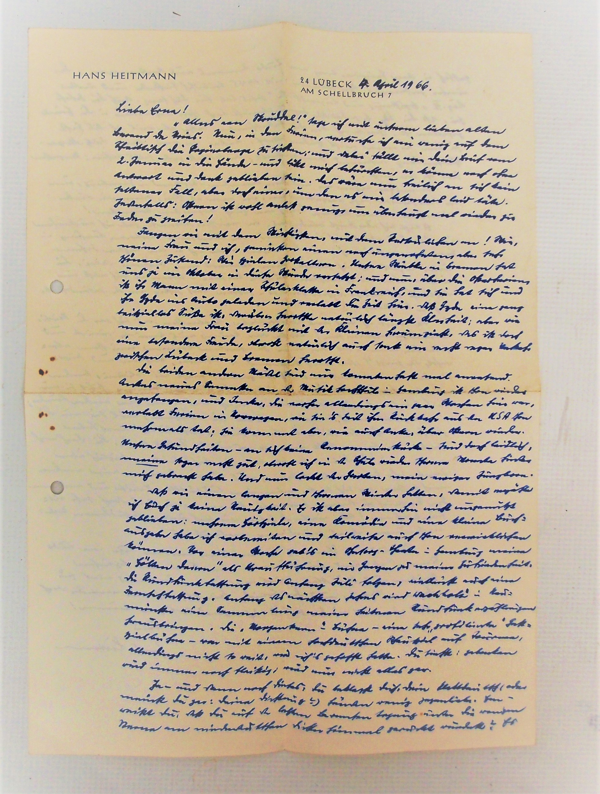 Briefe von Hans Heidmann (Museum für Stadtgeschichte Templin CC BY-NC-SA)