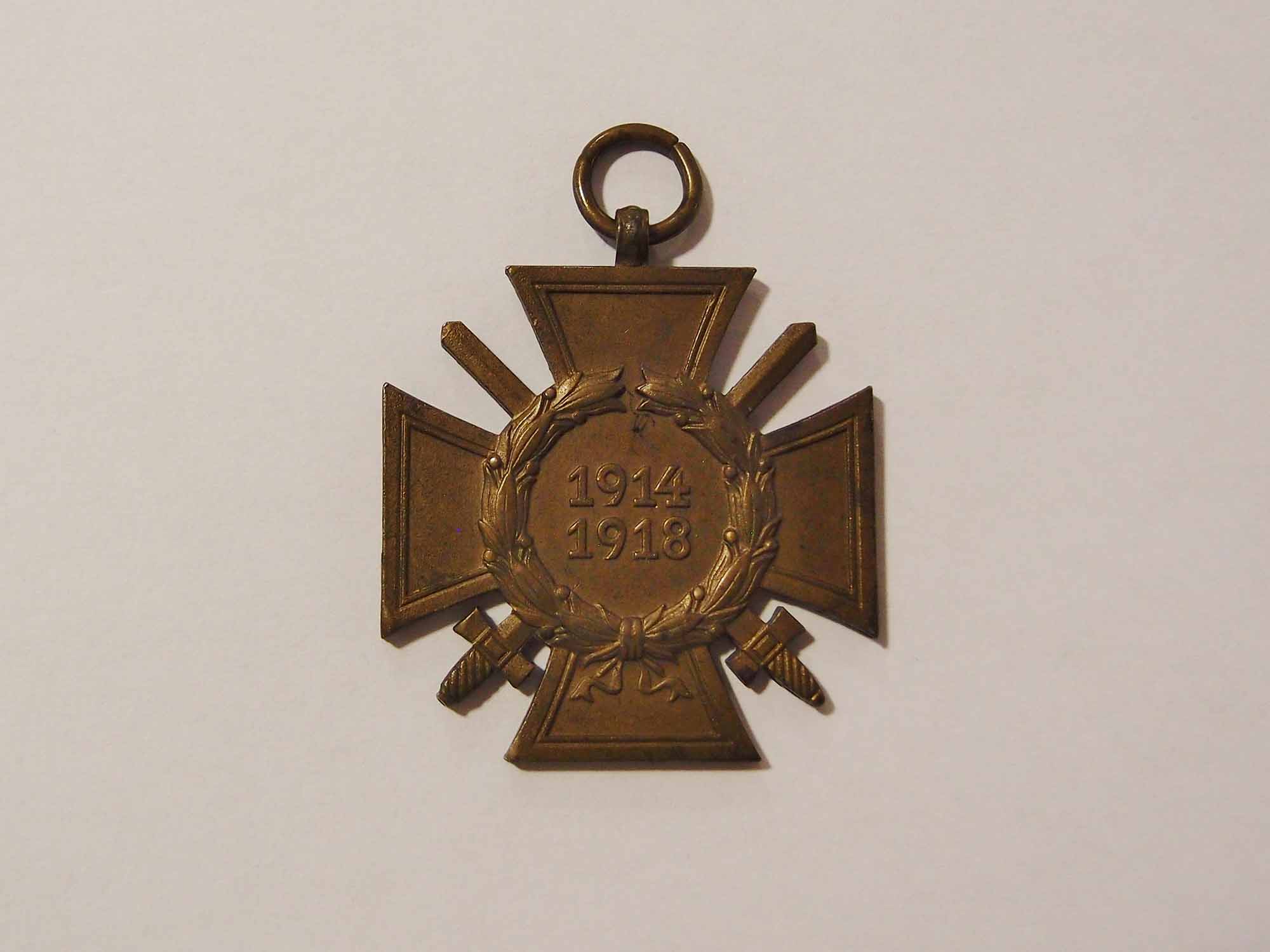 Ehrenkreuz des 1.Weltkrieges – Frontkämpferkreuz (Museum für Stadtgeschichte Templin CC BY-NC-SA)