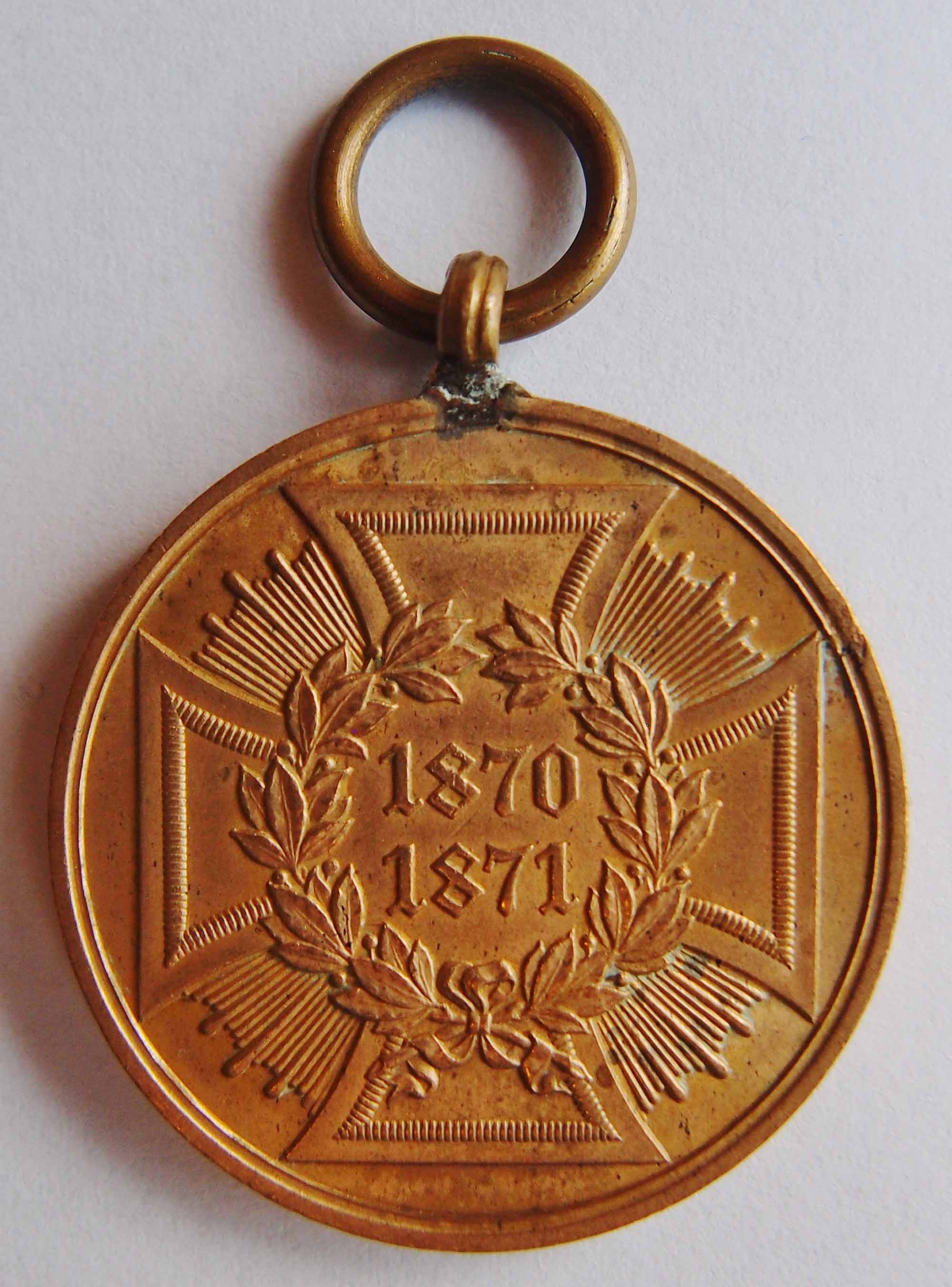 Kriegsdenkmünze für Kämpfer 1870/1871 (Museum für Stadtgeschichte Templin CC BY-NC-SA)