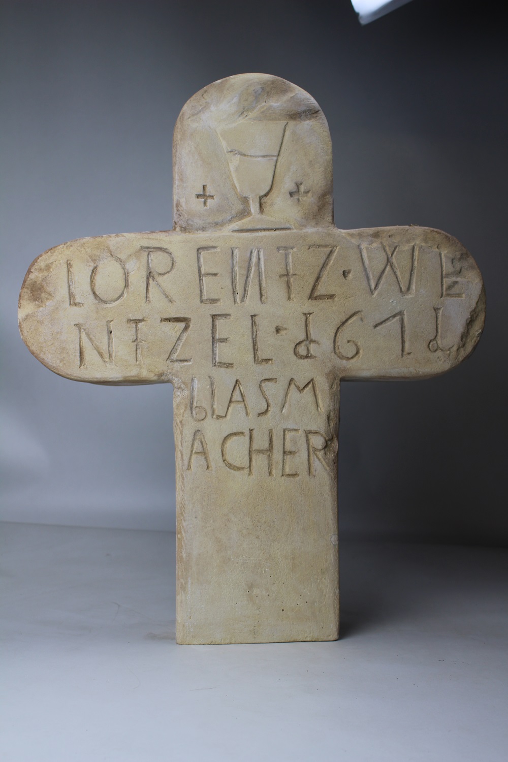 Grabkreuz eines Glasmachers (Museum Baruther Glashütte CC BY-NC-SA)