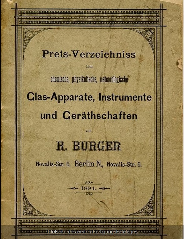 Preisverzeichnis der Artikel von Burger & Co. (Museum Baruther Glashütte CC BY-NC-SA)