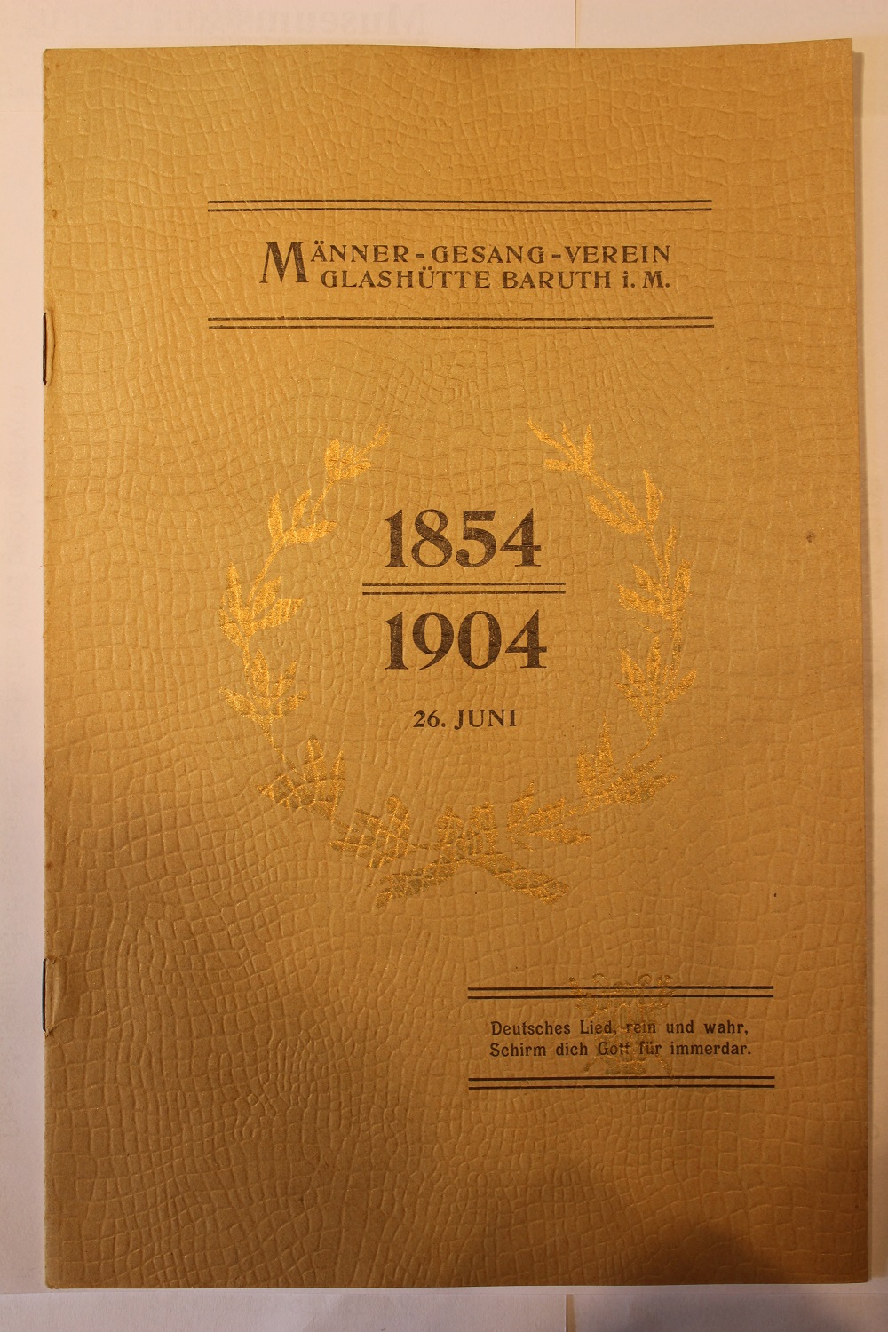 Fest-Schrift-50-Jahre-Männergesangverein (Museum Baruther Glashütte CC BY-NC-SA)