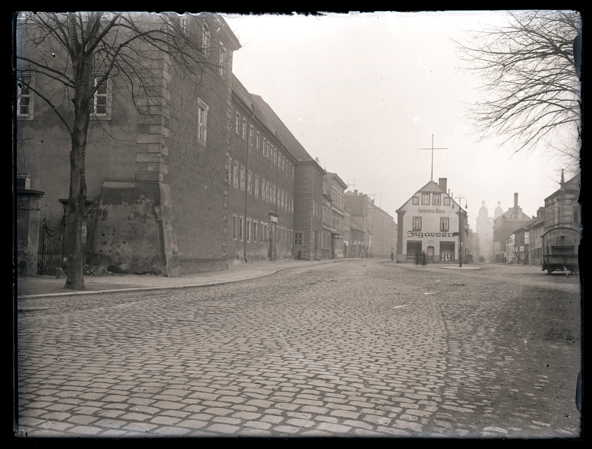 Wittenberg, Straßenansicht (Pfarrhausmuseum Blüthen CC BY-NC-SA)