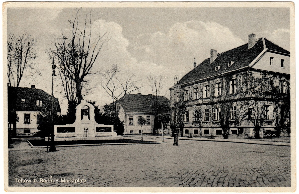 Teltow - Marktplatz (Verlag Kieler / Heimatmuseum Stadt Teltow CC BY-NC-SA)