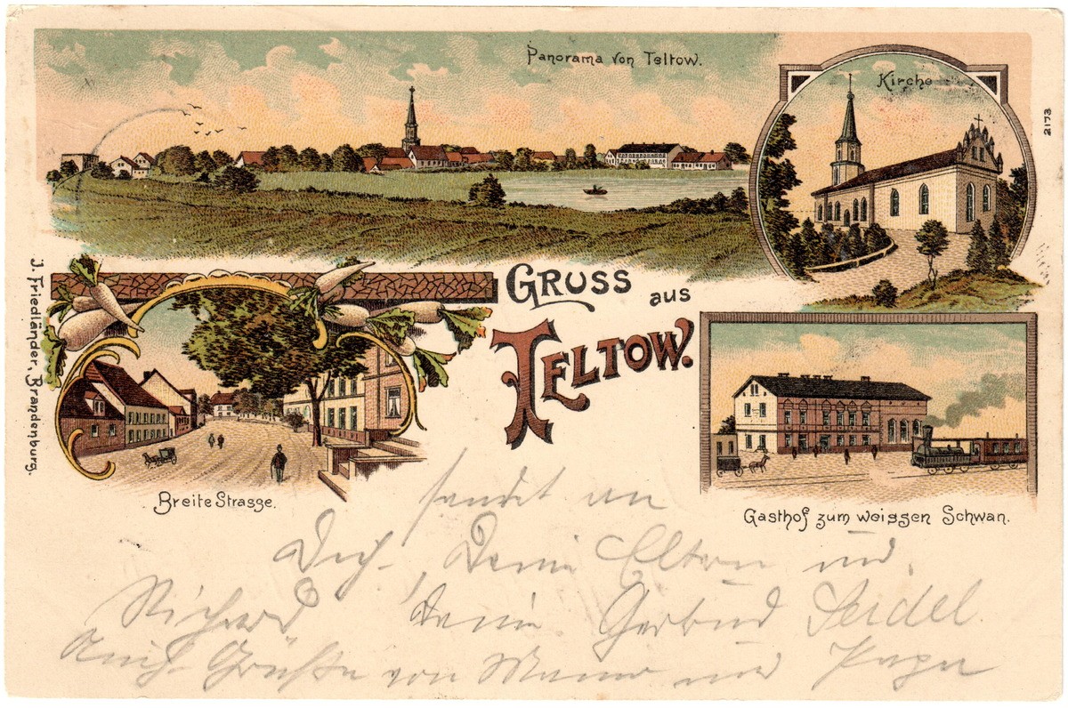 Gruß aus Teltow (Heimatmuseum Stadt Teltow CC BY-NC-SA)