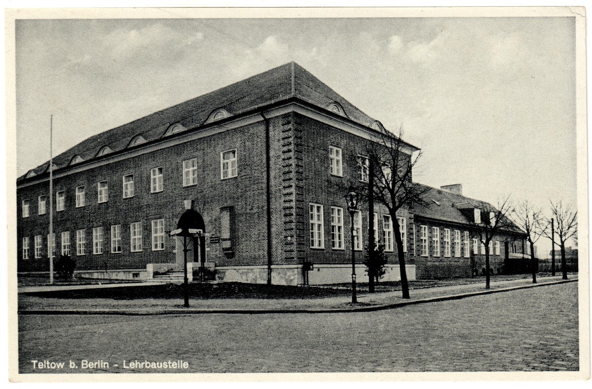 Teltow, Lehrbaustellte (s/w) (Heimatmuseum Stadt Teltow CC BY-NC-SA)