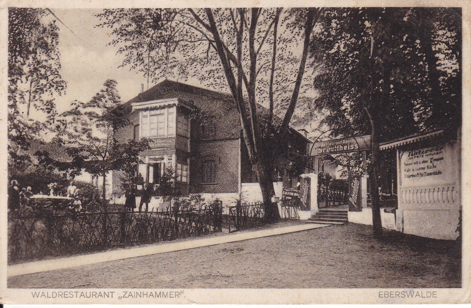 Postkarte "Waldrestaurant Zainhammer" (Sammlung Christina Wühle RR-F)