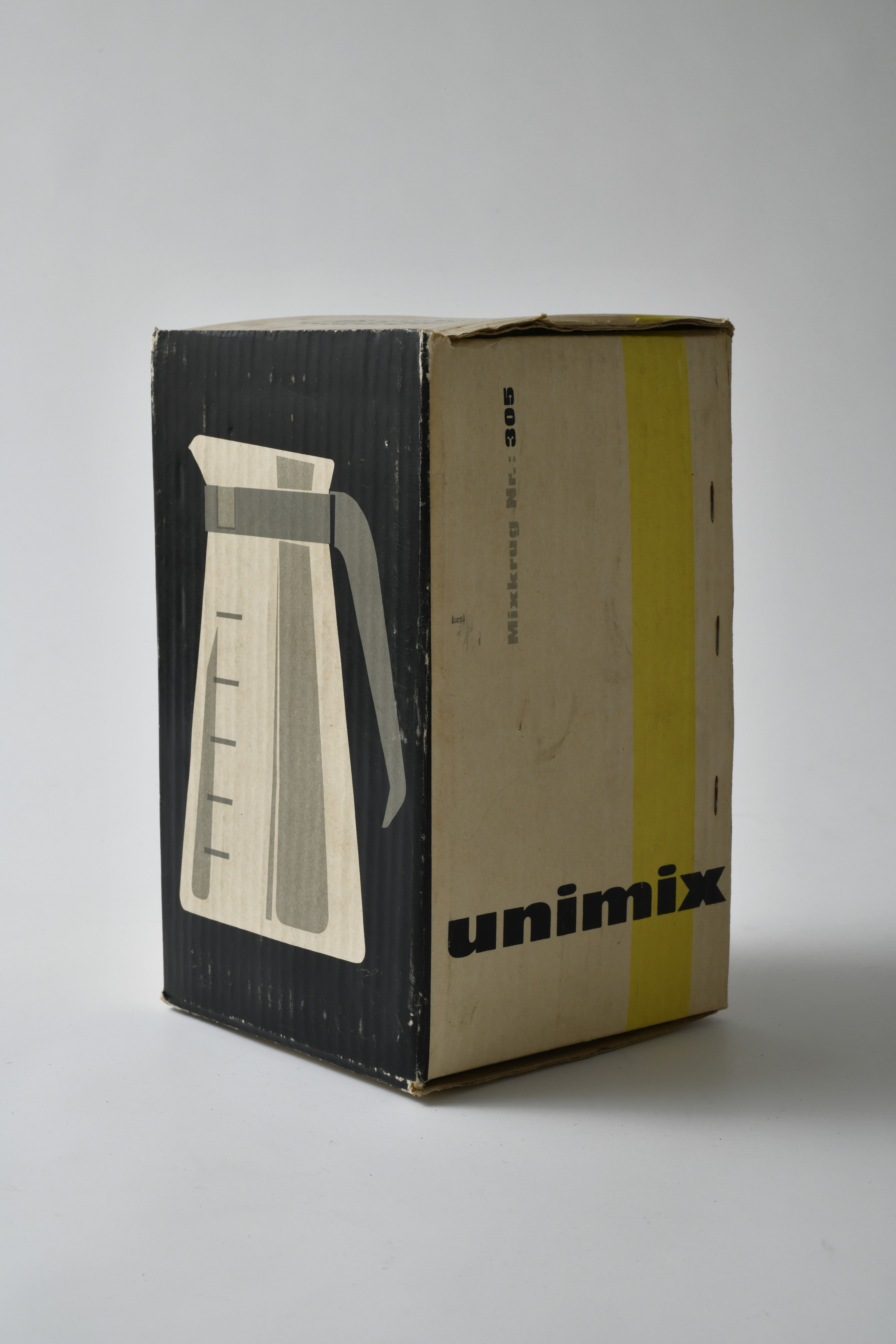Originalverpackung vom Unimix Mixkrug Nr.: 305 (Museum Utopie und Alltag. Alltagskultur und Kunst aus der DDR CC BY-NC-SA)