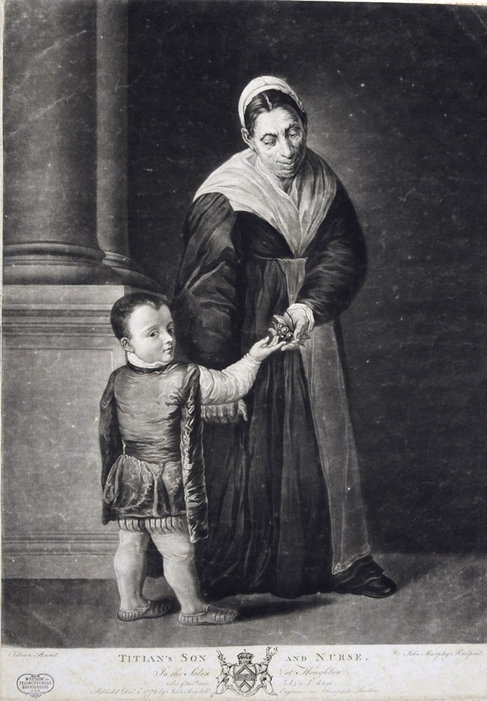 Titian‘s Son and Nurse (Stiftung Wredowsche Zeichenschule Brandenburg/Havel CC BY-NC-SA)