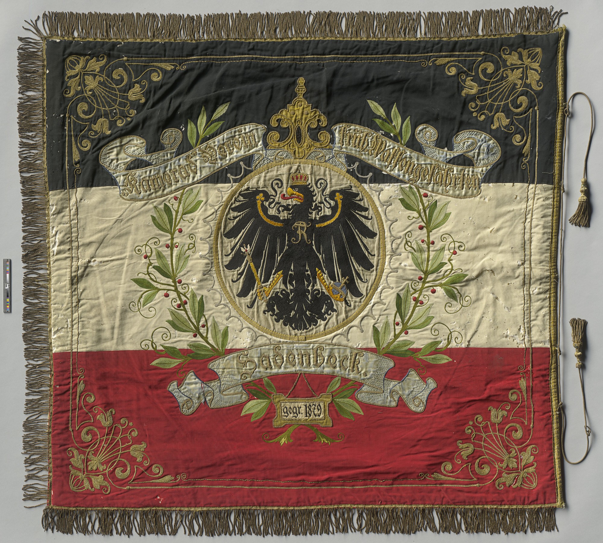 Fahne - Kamerad Verein früh. Waffengefährten Sadenbeck 1879 (Museumsfabrik Pritzwalk CC BY-NC-SA)