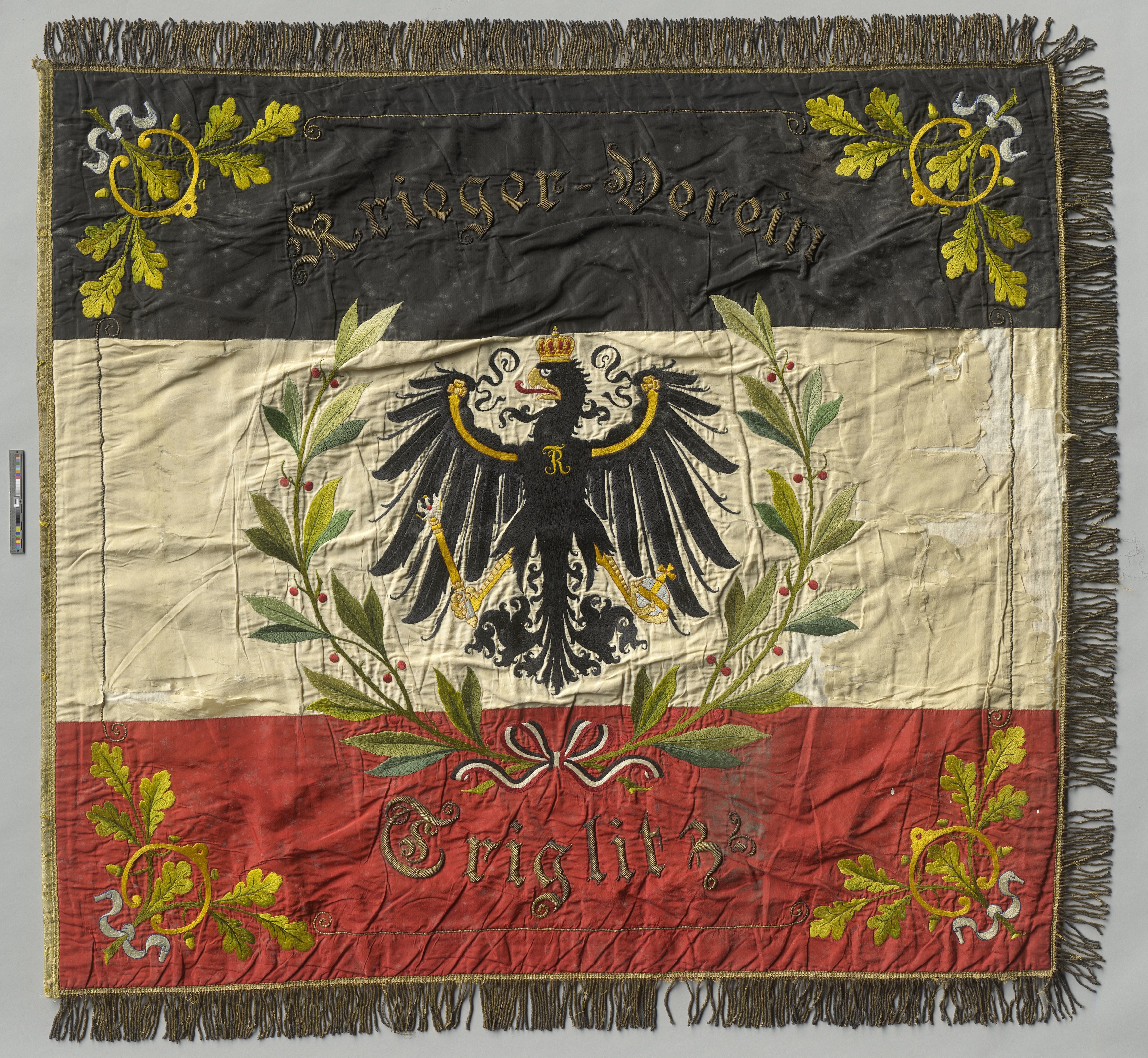 Fahne des Kriegerverein Triglitz (Museumsfabrik Pritzwalk CC BY-NC-SA)