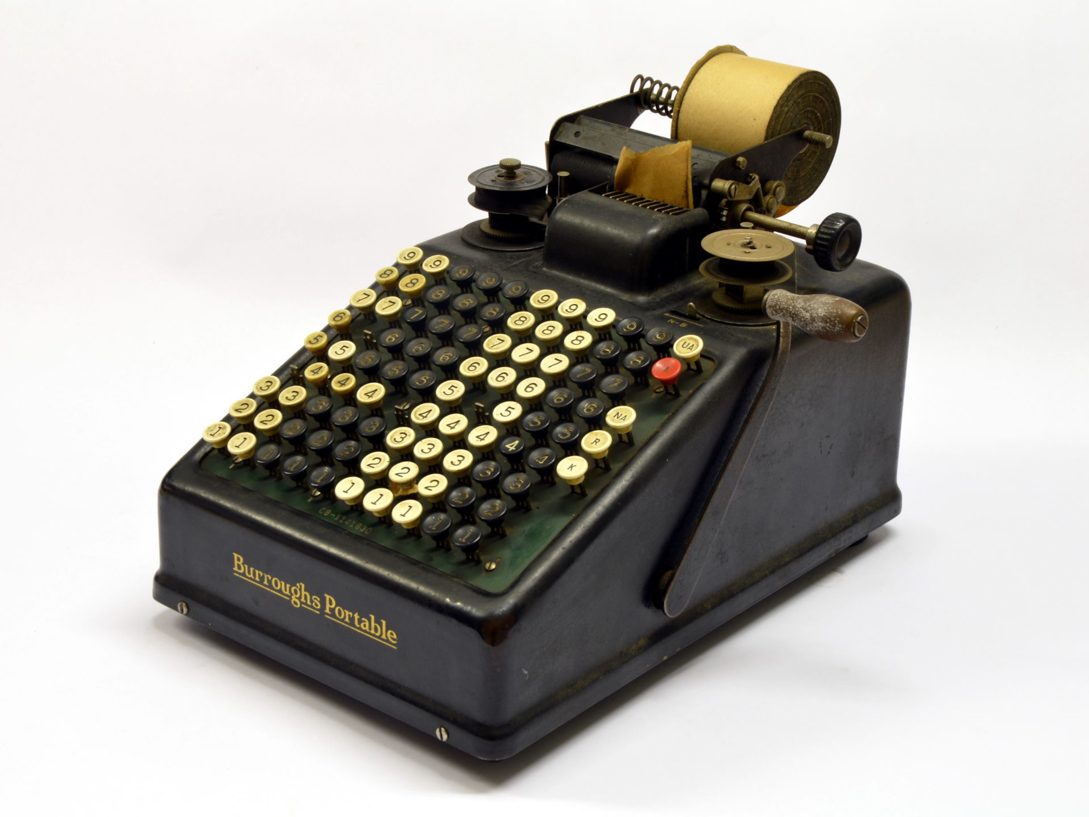 Rechenmaschine - Burroughs Portable (Museumsfabrik Pritzwalk CC BY-NC-SA)