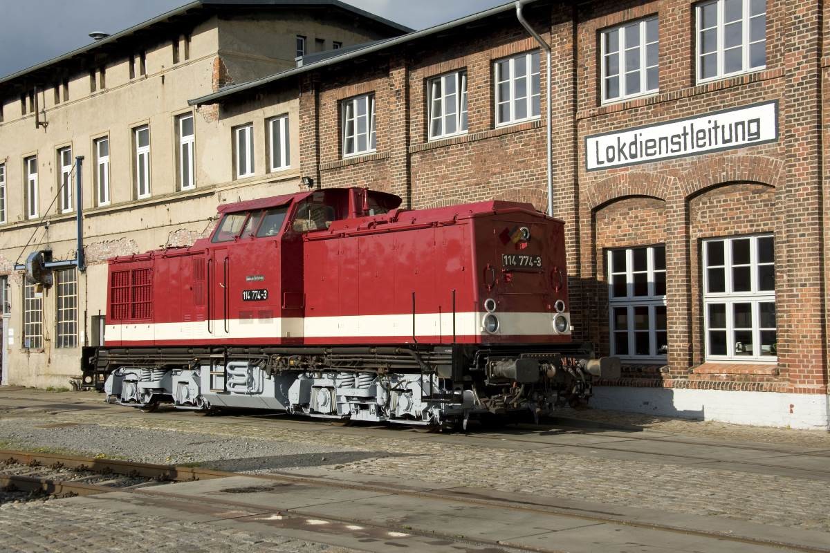 Diesellokomotive 114 774-3 (Historischer Lokschuppen Wittenberge RR-F)