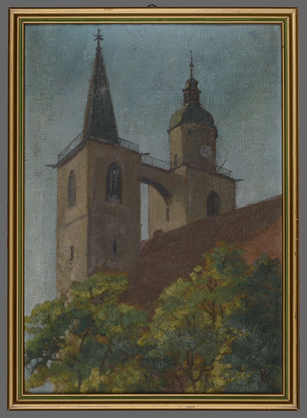 Kleinecke, Paula: Jüterbog, Türme der Nikolaikirche von Südosten (Museum im Mönchenkloster, Jüterbog CC BY-NC)