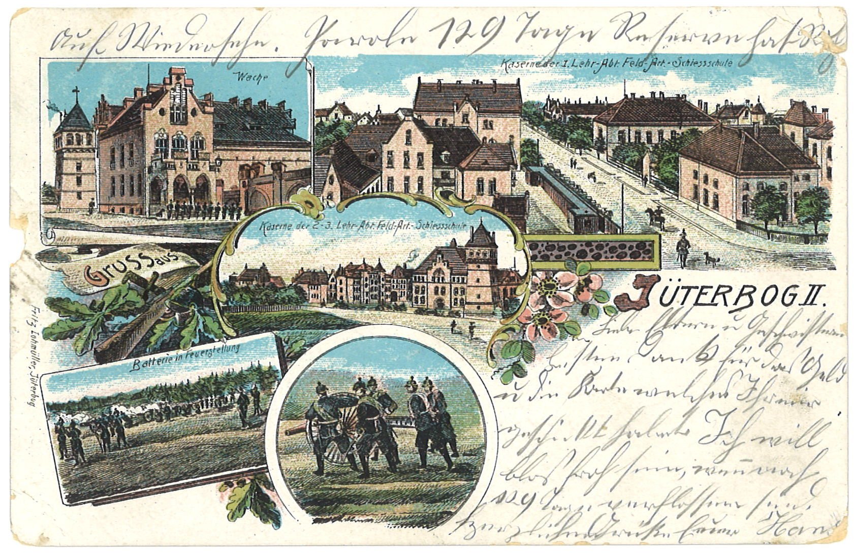 Postkarte Lithografie (Museum im Mönchenkloster Jüterbog CC BY-NC-SA)