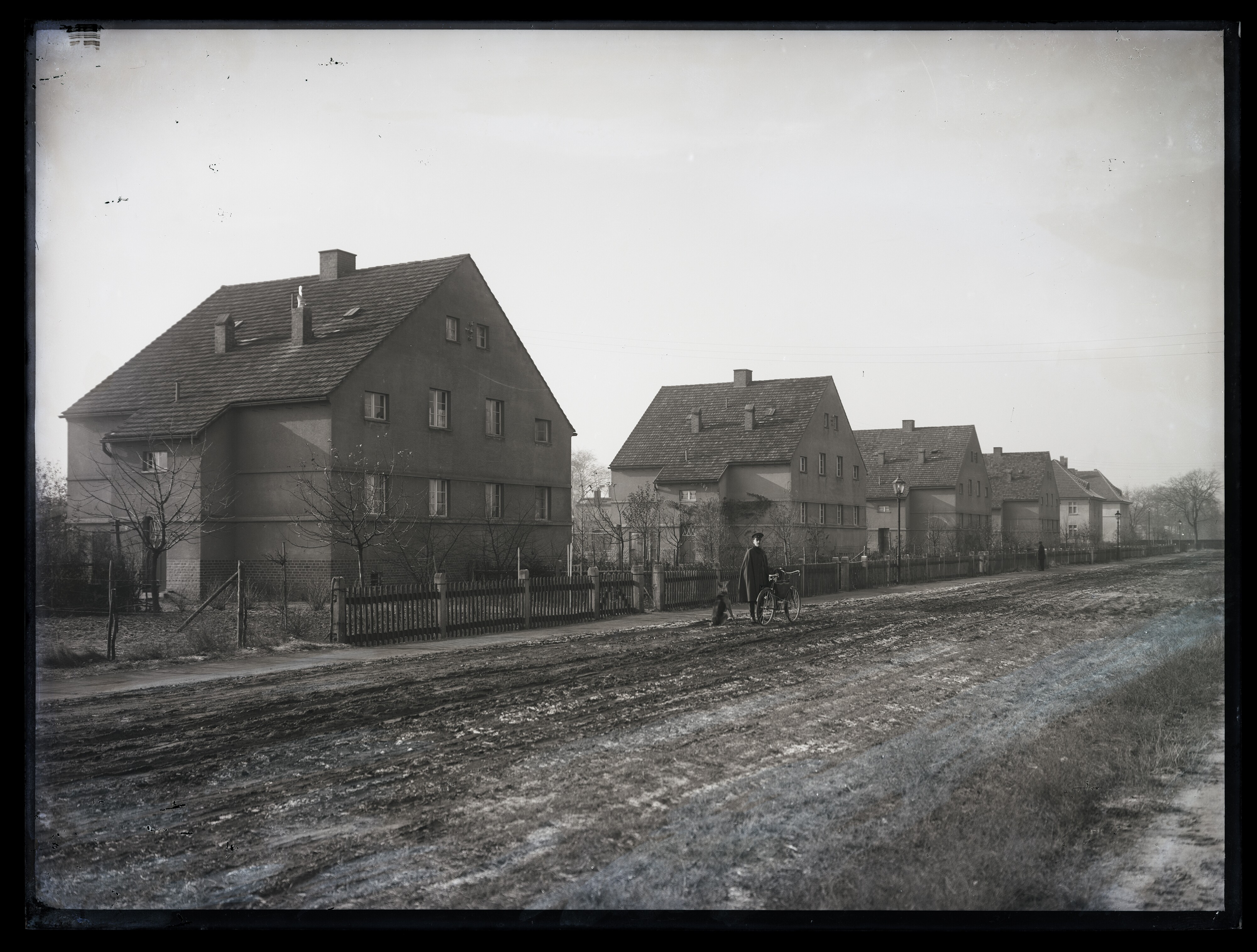 Siedlungsbauten nach dem Ersten Weltkrieg im Windmühelweg in Cottbus (Stadtmuseum Cottbus CC BY-NC-SA)