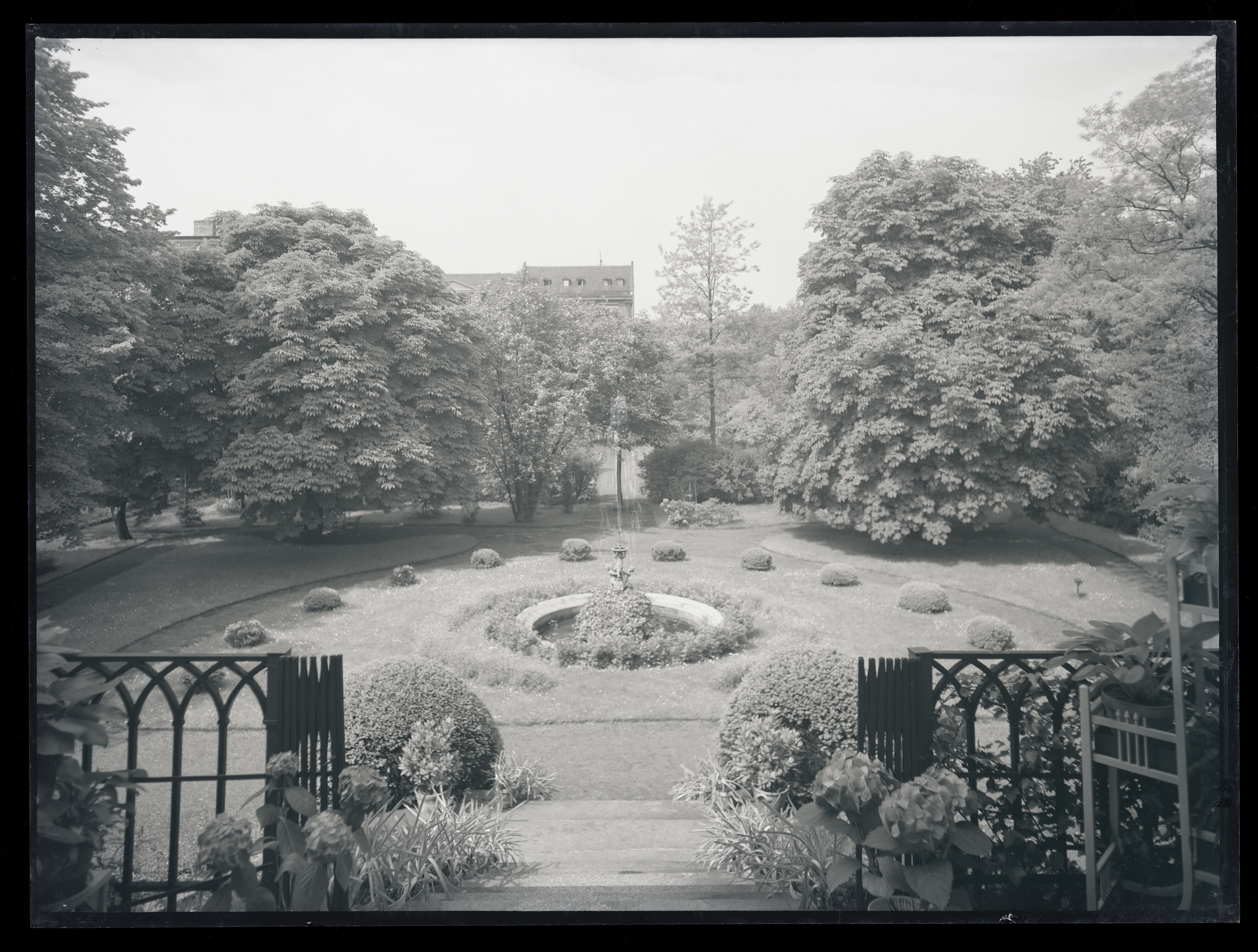 Blick aus Villa in den Garten in der Lieberoser Straße 7, Cottbus (Stadtmuseum Cottbus CC BY-NC-SA)