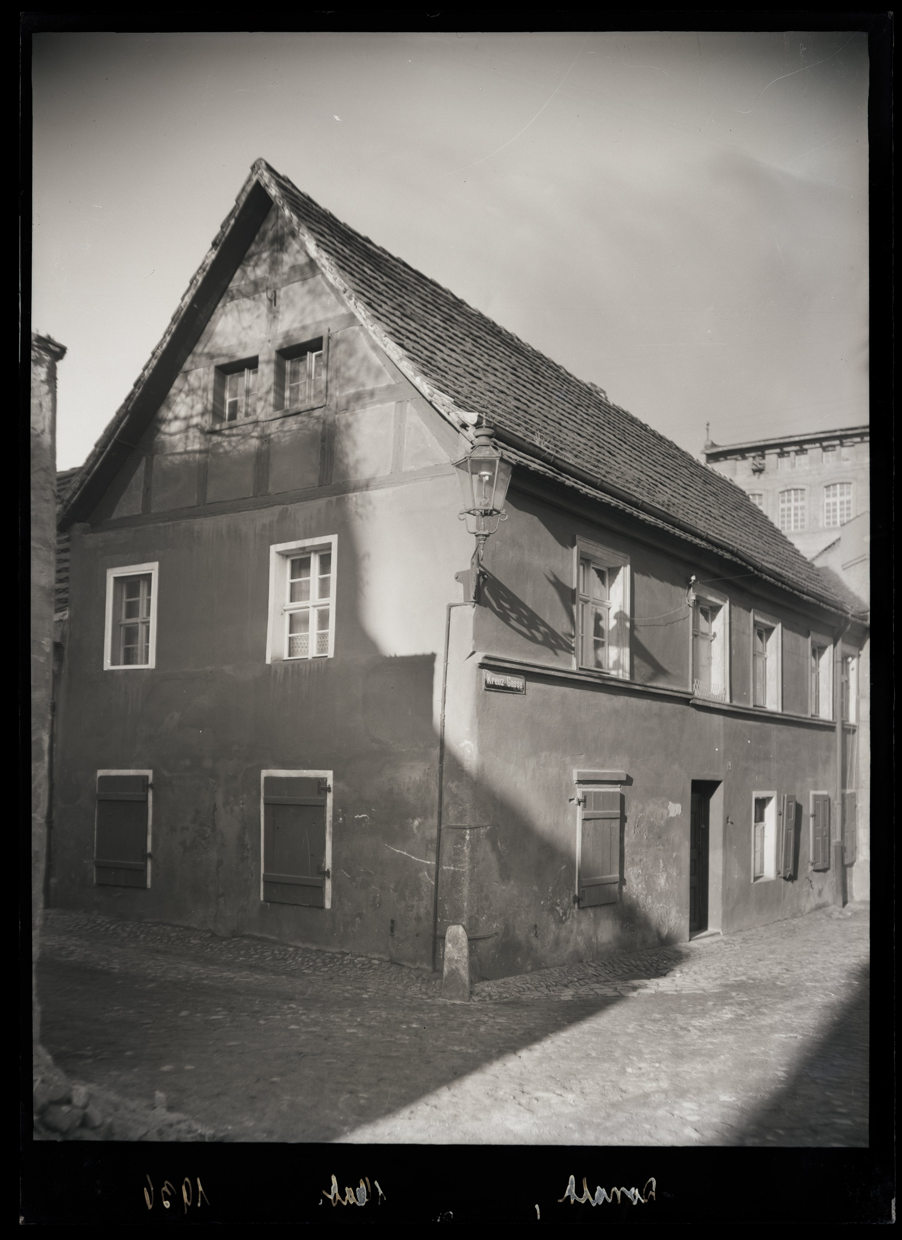 Altes Eckhäuschen "Donath" in der Kreuzgasse (Stadtmuseum Cottbus CC BY-NC-SA)