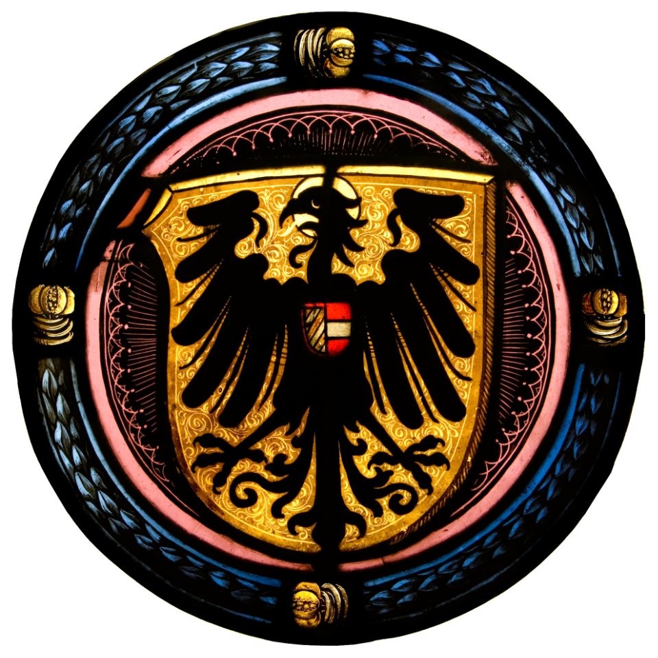 Wappenscheibe, Burgund und Österreich (CVMA Deutschland Potsdam/Berlin-Brandenburgische Akademie der Wissenschaften CC BY-NC)
