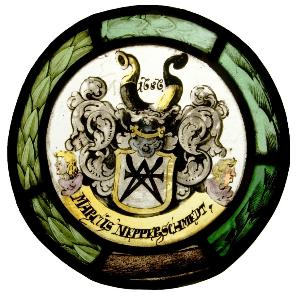 Wappenscheibe des Marcus Nepperschmedt (CVMA Deutschland Potsdam/Berlin-Brandenburgische Akademie der Wissenschaften CC BY-NC)