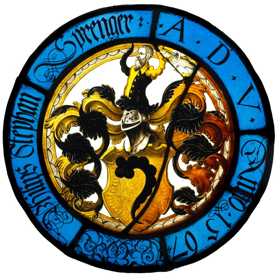 Wappenscheibe des Philip Stephan Sprenger (CVMA Deutschland Potsdam/Berlin-Brandenburgische Akademie der Wissenschaften CC BY-NC)