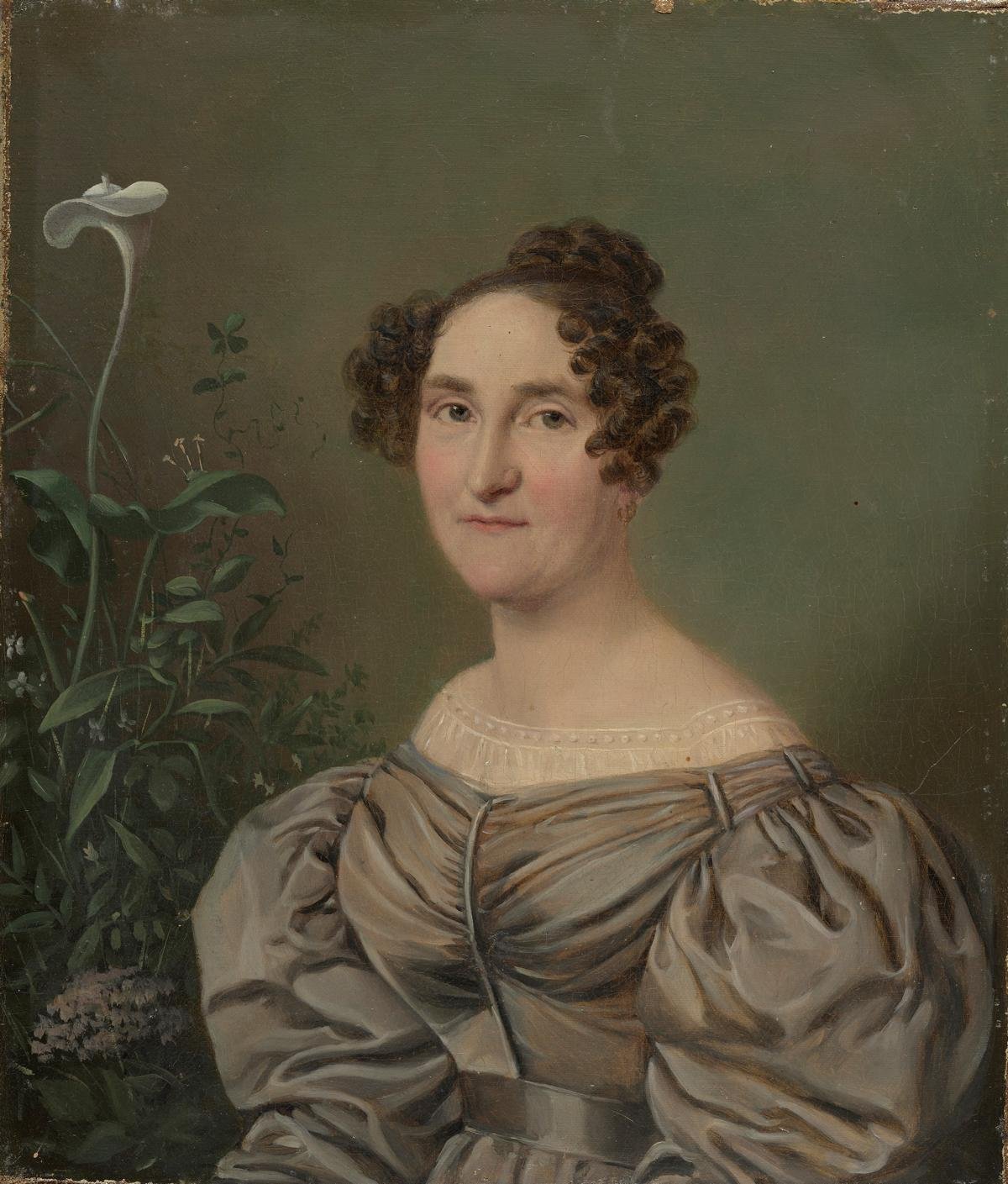 Porträt der Frau des Künstlers, Henriette Blechen, geb. Boldt (Stiftung Fürst-Pückler-Museum Park und Schloss Branitz Public Domain Mark)