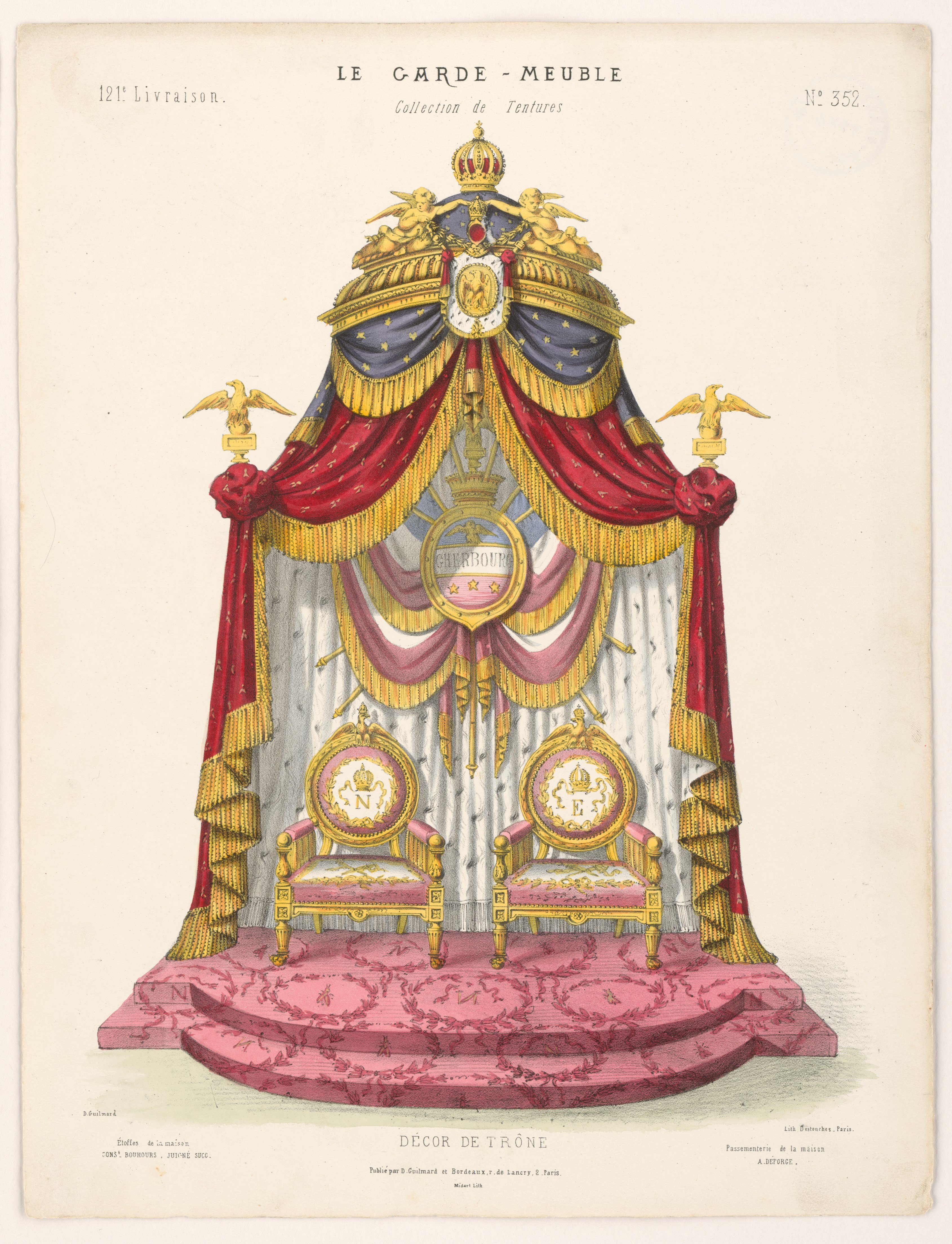 "Decor de Trône", aus: Le Garde-meuble (Stiftung Fürst-Pückler-Museum Park und Schloss Branitz Public Domain Mark)