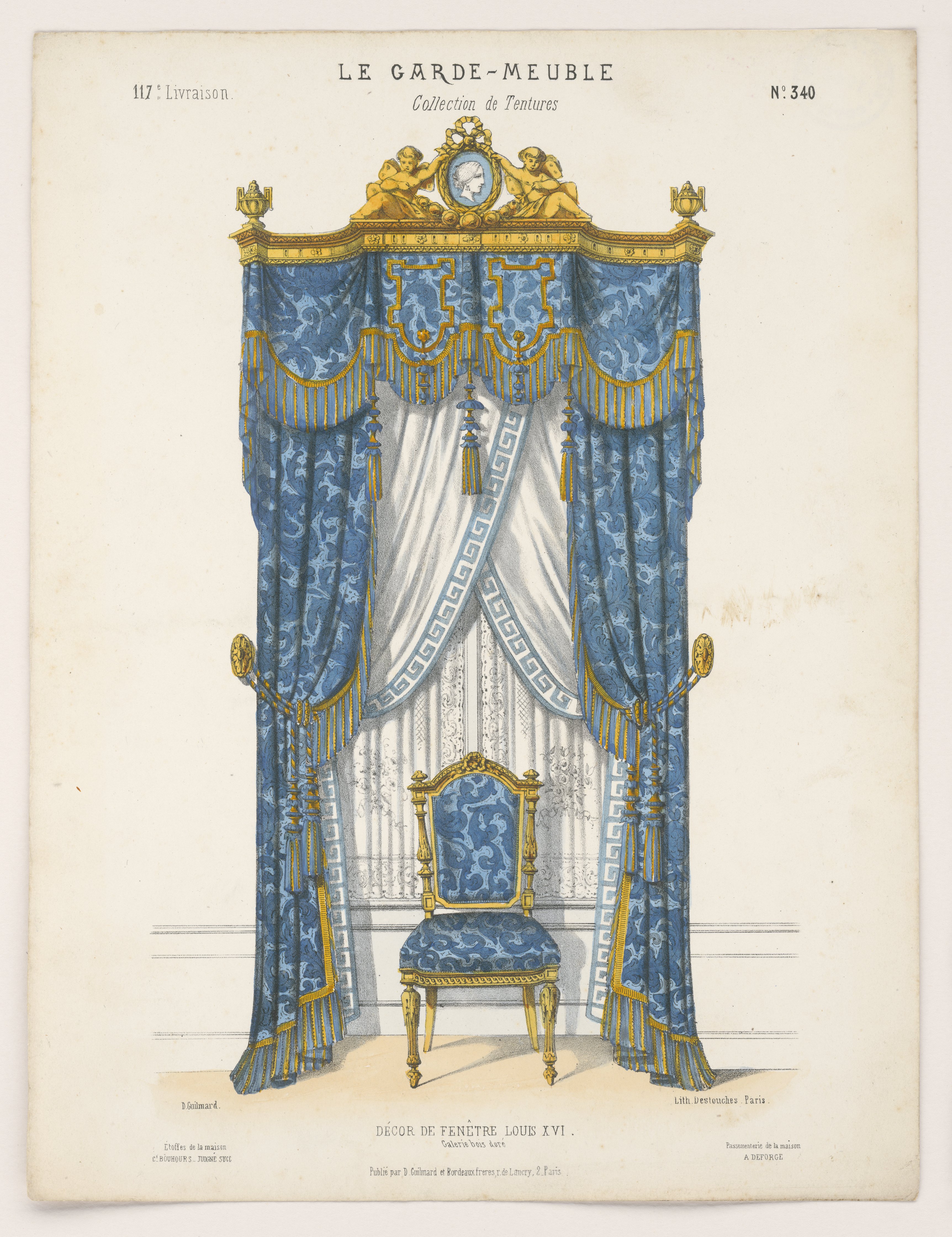 "Collection de Tentures", aus: Le Garde-meuble (Stiftung Fürst-Pückler-Museum Park und Schloss Branitz Public Domain Mark)