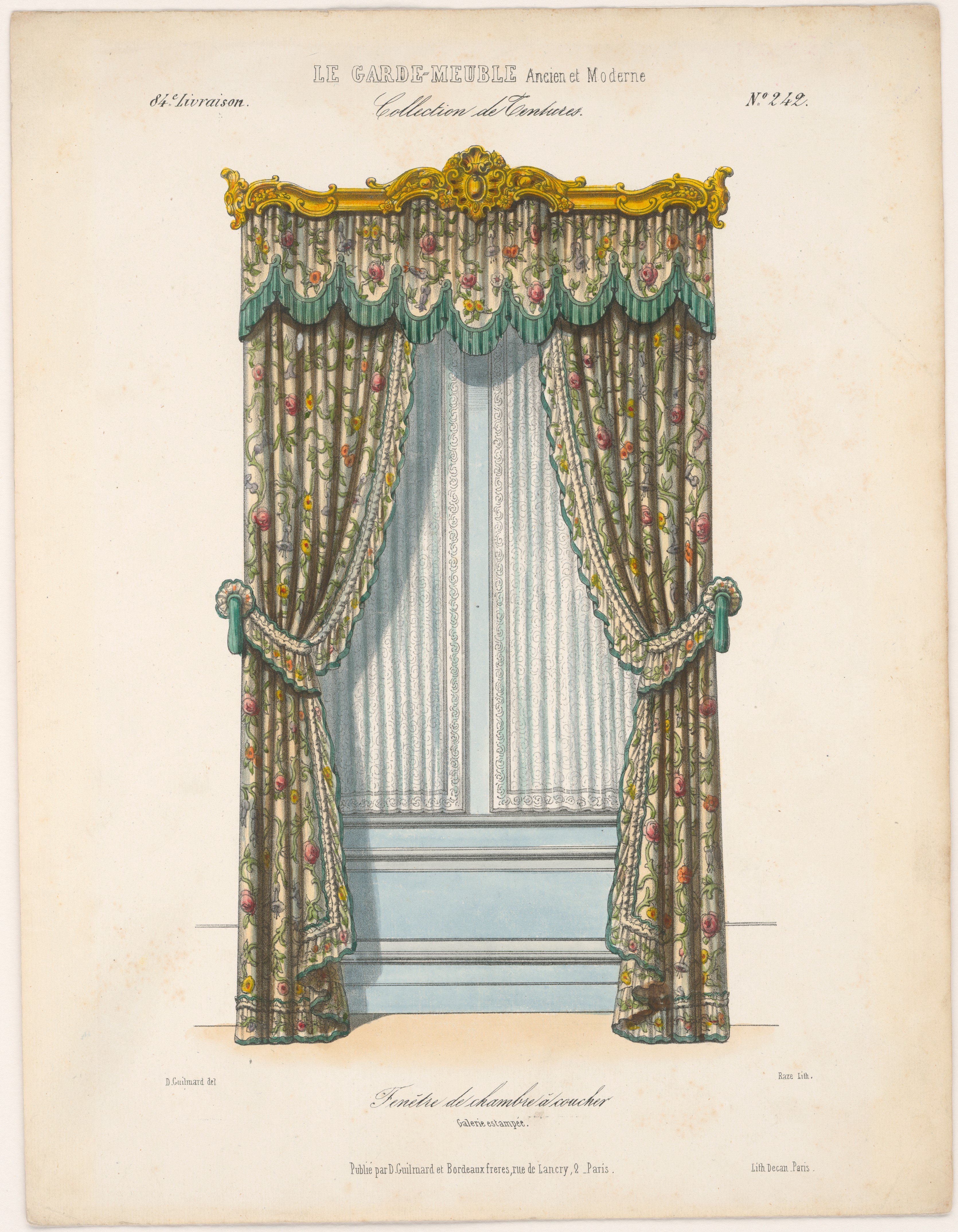 "Fenétre de chambre á coucher", aus: Le Garde-meuble (Stiftung Fürst-Pückler-Museum Park und Schloss Branitz Public Domain Mark)