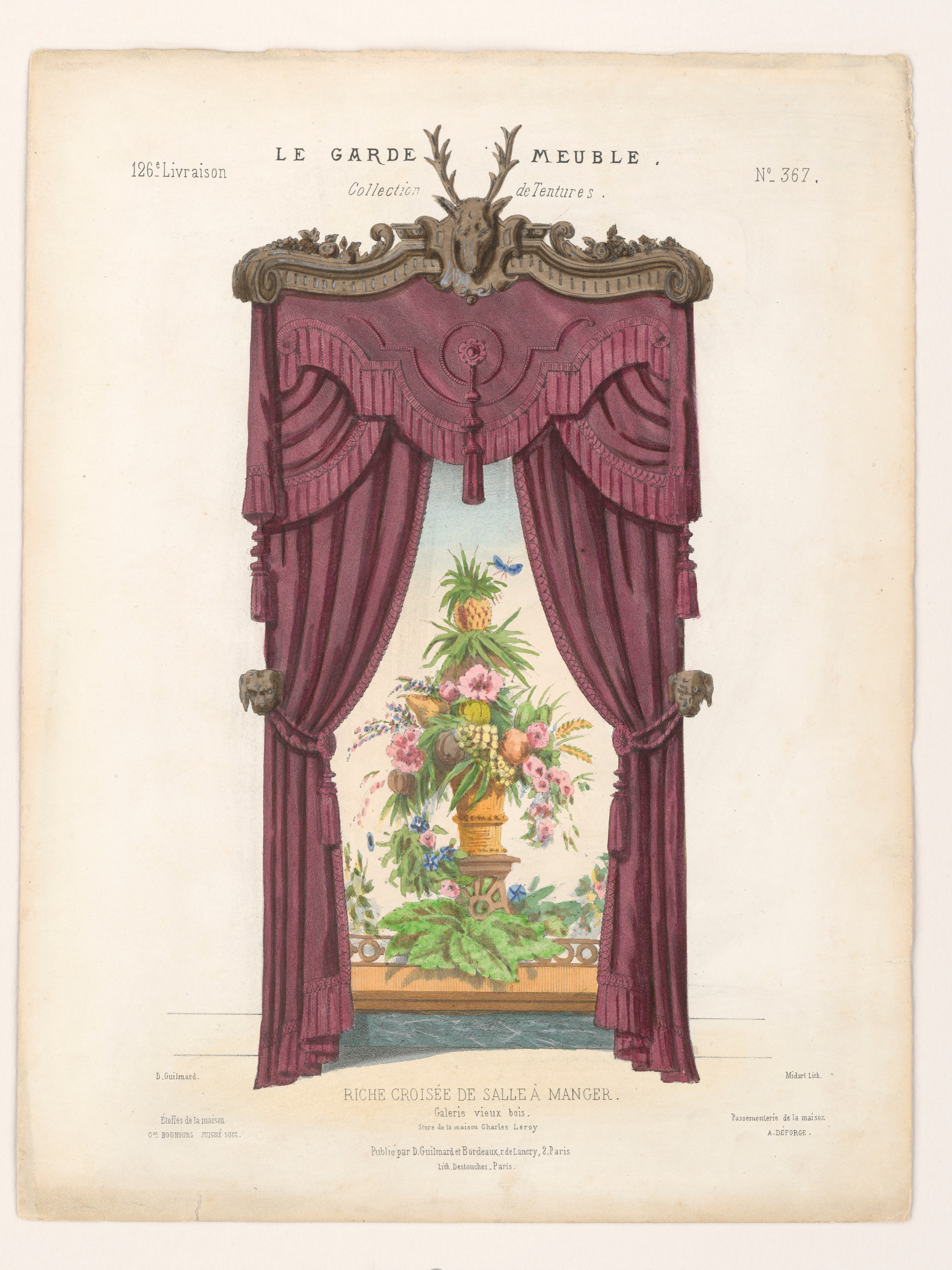 "Riche Croisée de Salle à Manger", aus: Le Garde-meuble (Stiftung Fürst-Pückler-Museum Park und Schloss Branitz Public Domain Mark)
