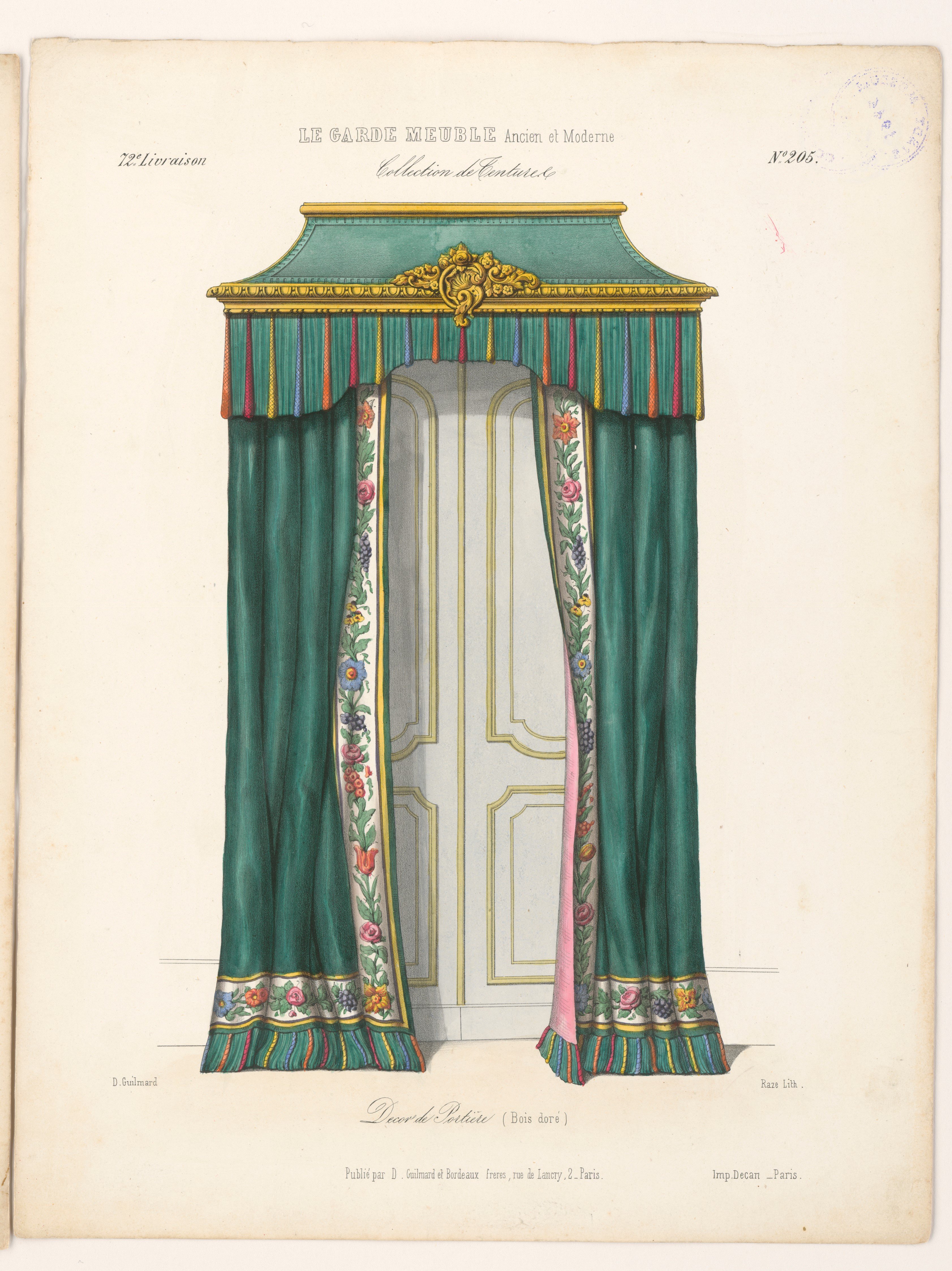 "Decor de Portière", aus: Le Garde-meuble (Stiftung Fürst-Pückler-Museum Park und Schloss Branitz Public Domain Mark)