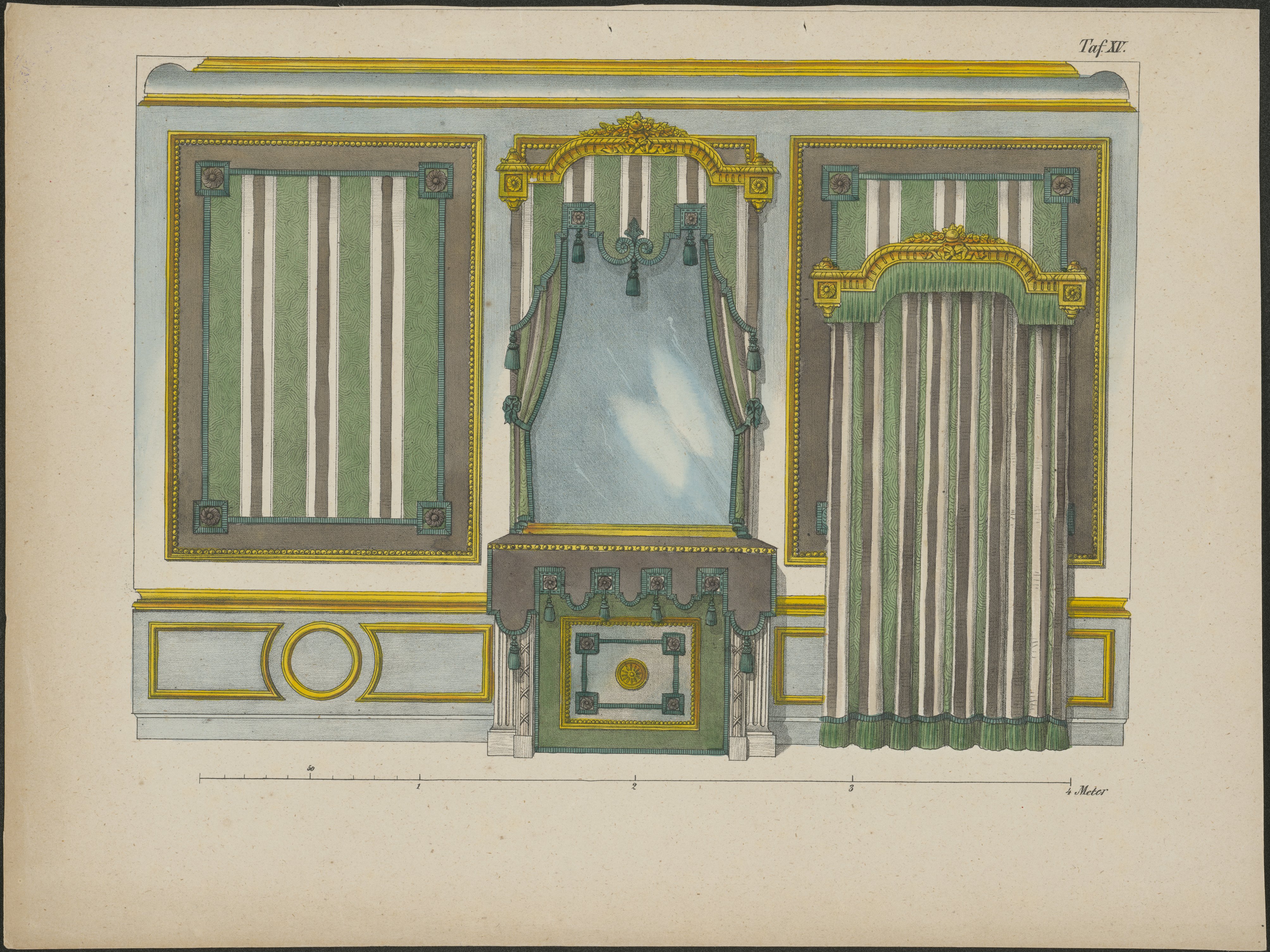 ["'Taf. XV."] [Kopie nach Le Garde-meuble] (Stiftung Fürst-Pückler-Museum Park und Schloss Branitz Public Domain Mark)