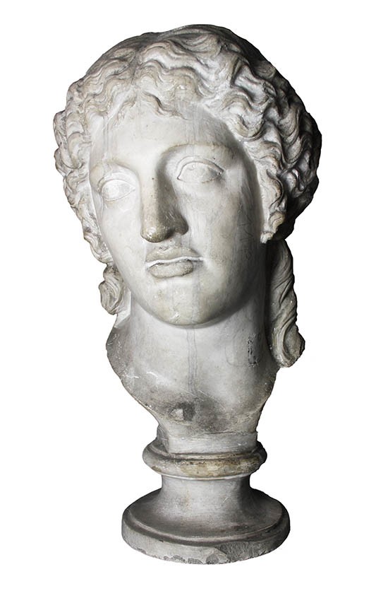 Plastik "Weibliche Büste, Cleopatra" (Stiftung Kunstgussmuseum Lauchhammer CC BY-NC-SA)