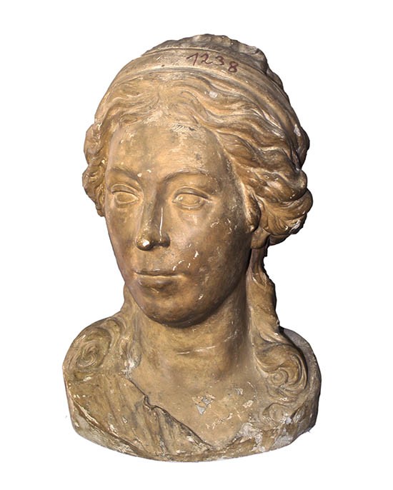 Plastik "Büste Sidonie Albertine Gräfin von Einsiedel" (Stiftung Kunstgussmuseum Lauchhammer CC BY-NC-SA)