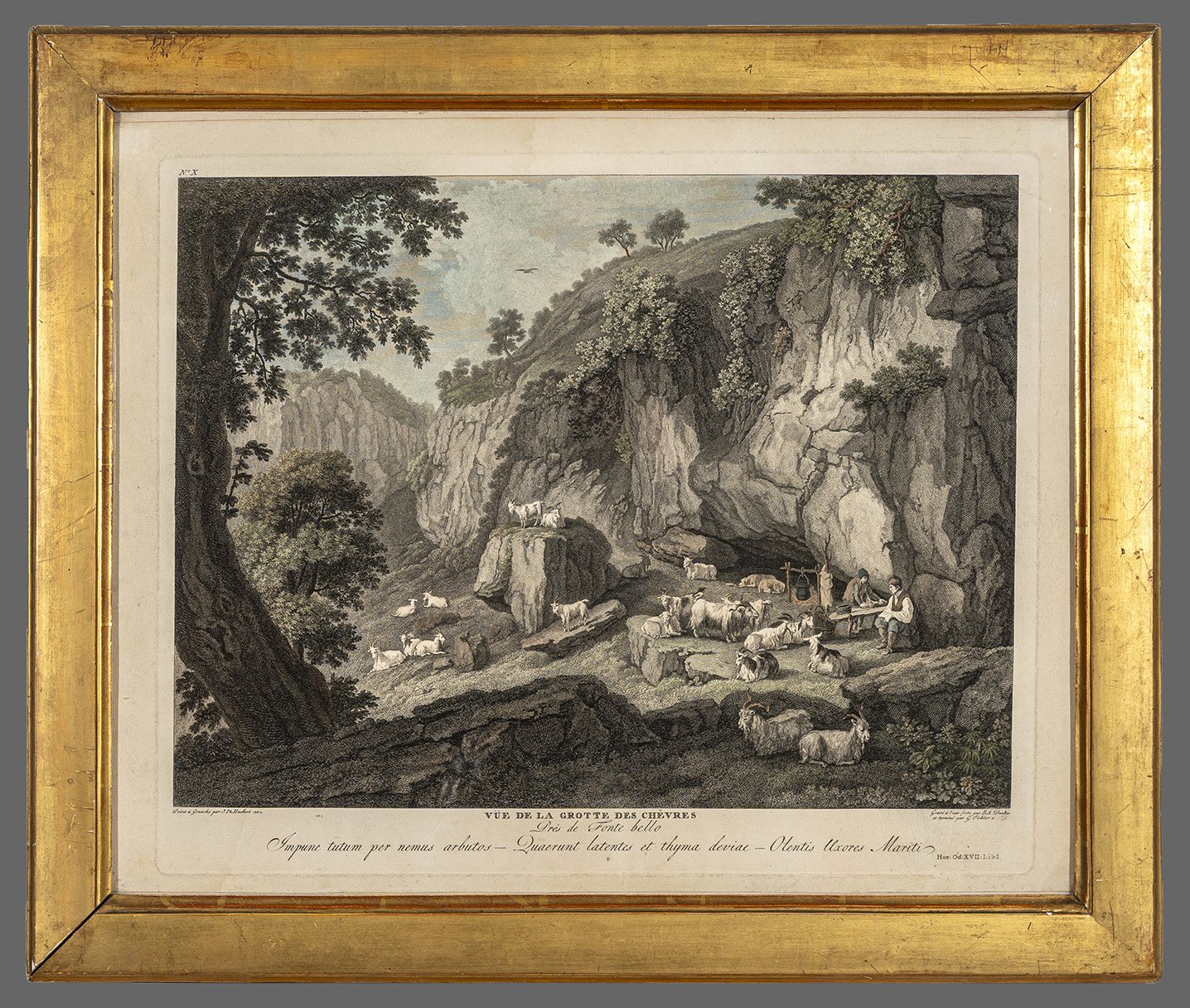 Hackert, Jakob Philipp (nach): Grotte von Chevres, 1784 (Dominikanerkloster Prenzlau CC BY-NC)