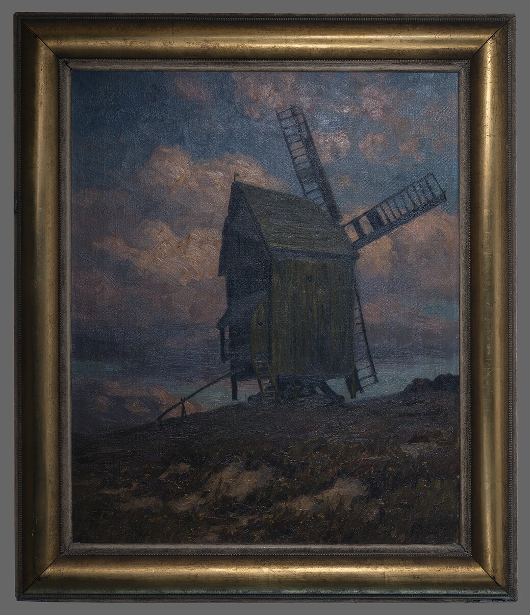 Moritz, Marie Elisabeth: Windmühle im Abendlicht (Stadt- und Regionalmuseum Lübben CC BY-NC)