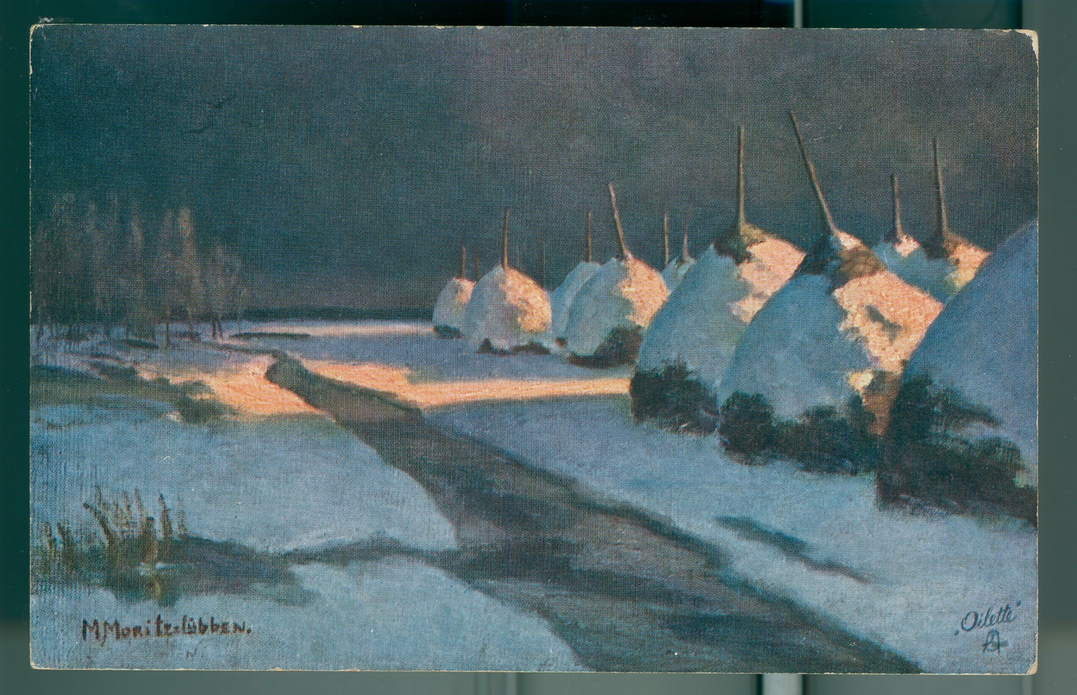 Moritz, Marie Elisabeth (Vorlage): Winter an der Spree (Postkarte) (Stadt- und Regionalmuseum Lübben CC BY-NC)