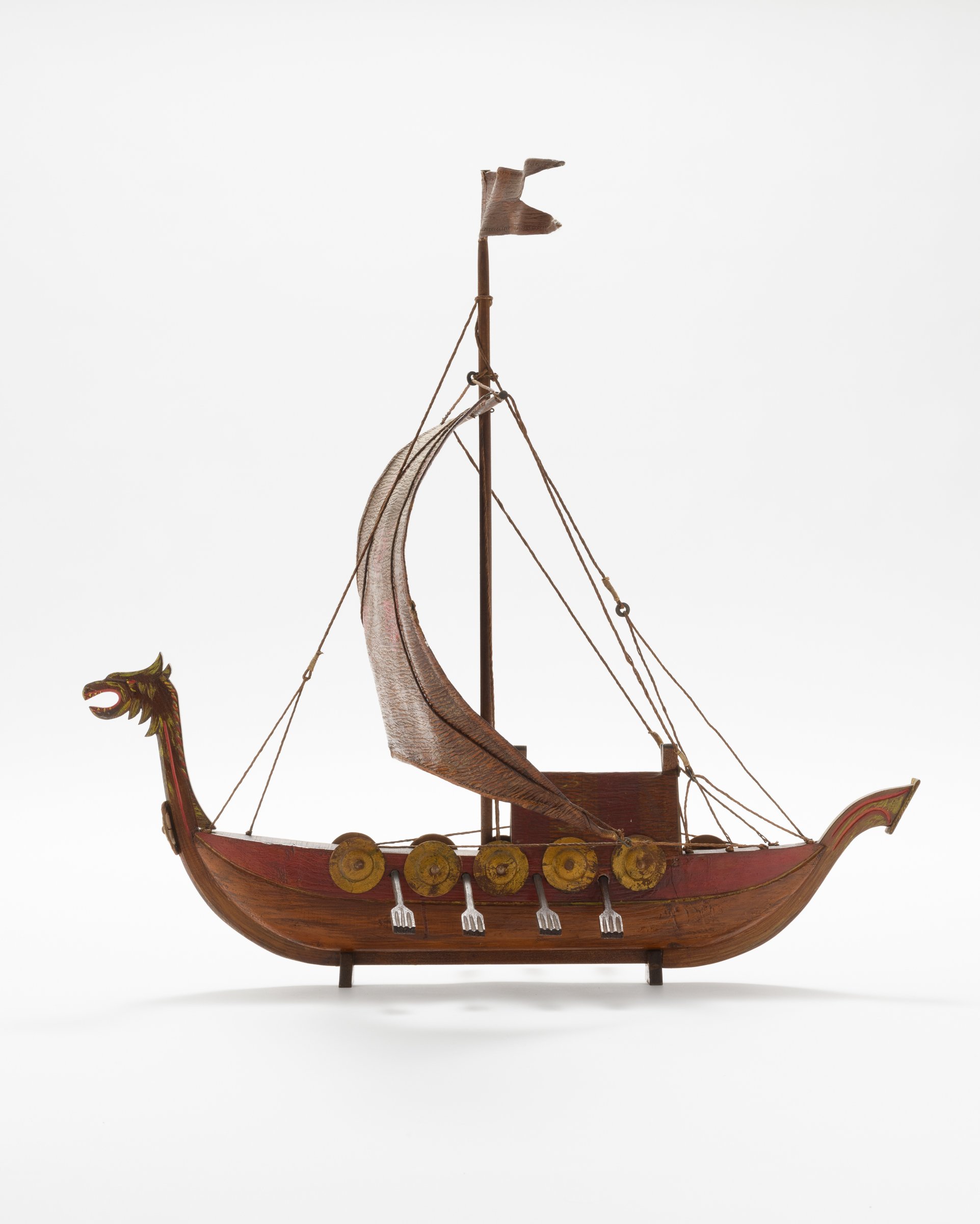 Modell Wikingerschiff (Binnenschifffahrts-Museum Oderberg CC BY-NC-SA)