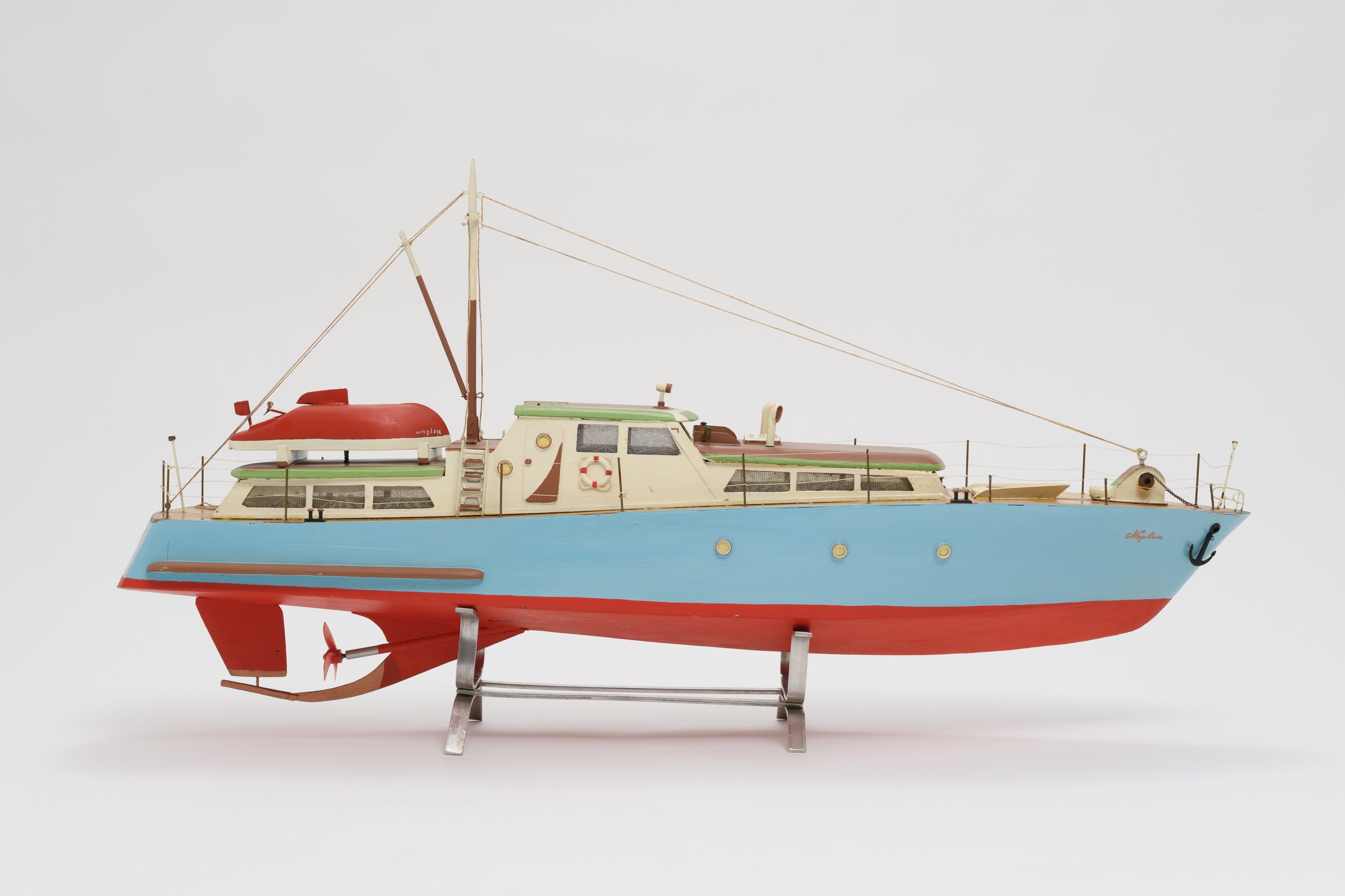 Modell Sportboot NEPTUN (Binnenschifffahrts-Museum Oderberg CC BY-NC-SA)