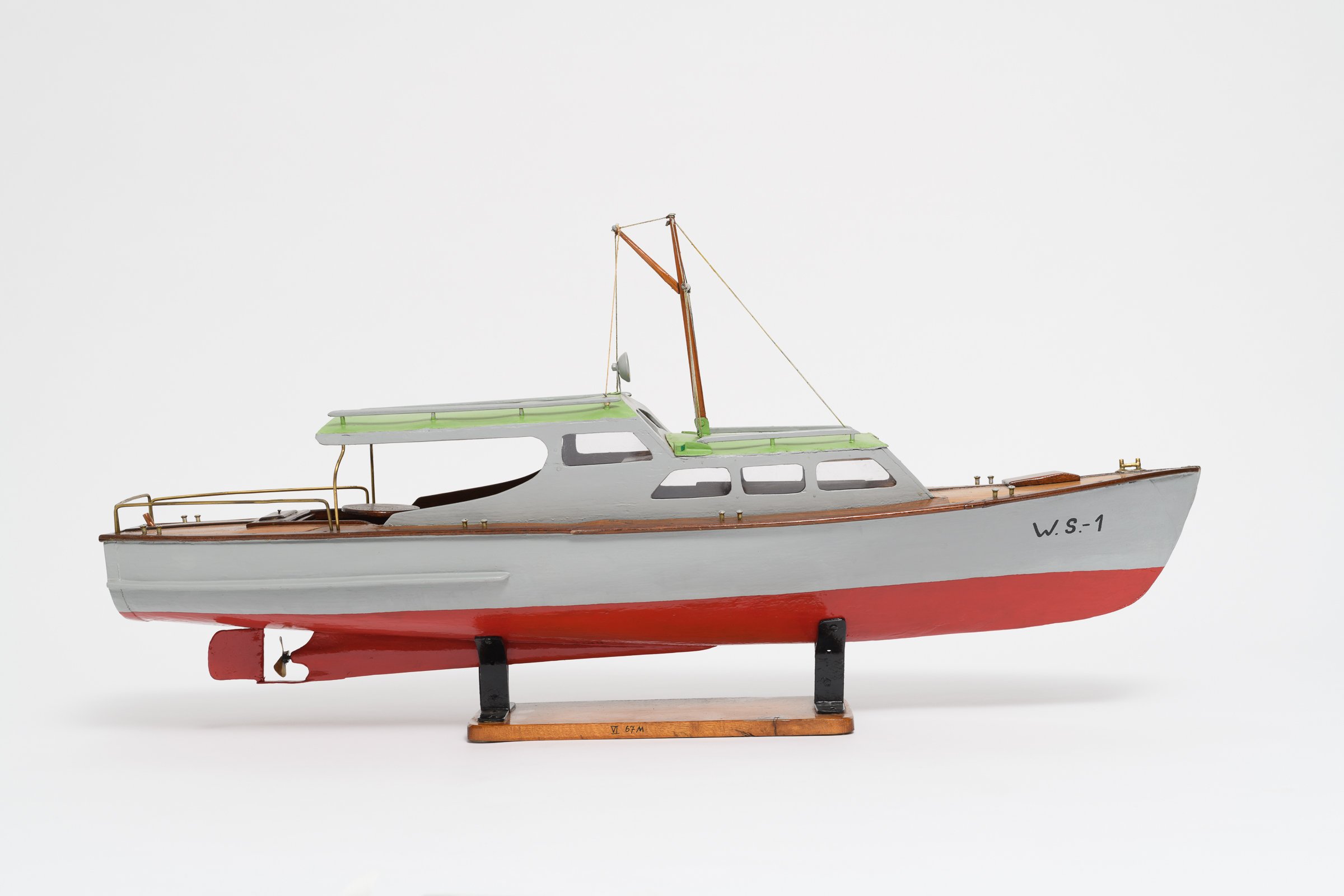 Modell Polizeiboot W.S.-1 (Binnenschifffahrts-Museum Oderberg CC BY-NC-SA)