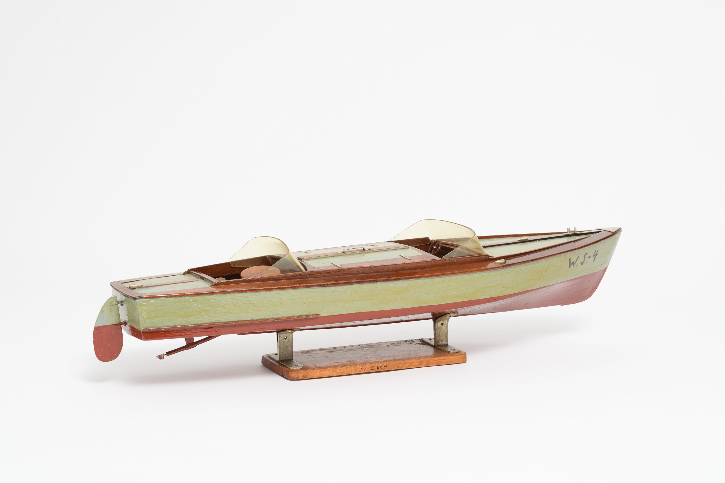 Modell eines Polizeibootes (Binnenschifffahrts-Museum Oderberg CC BY-NC-SA)