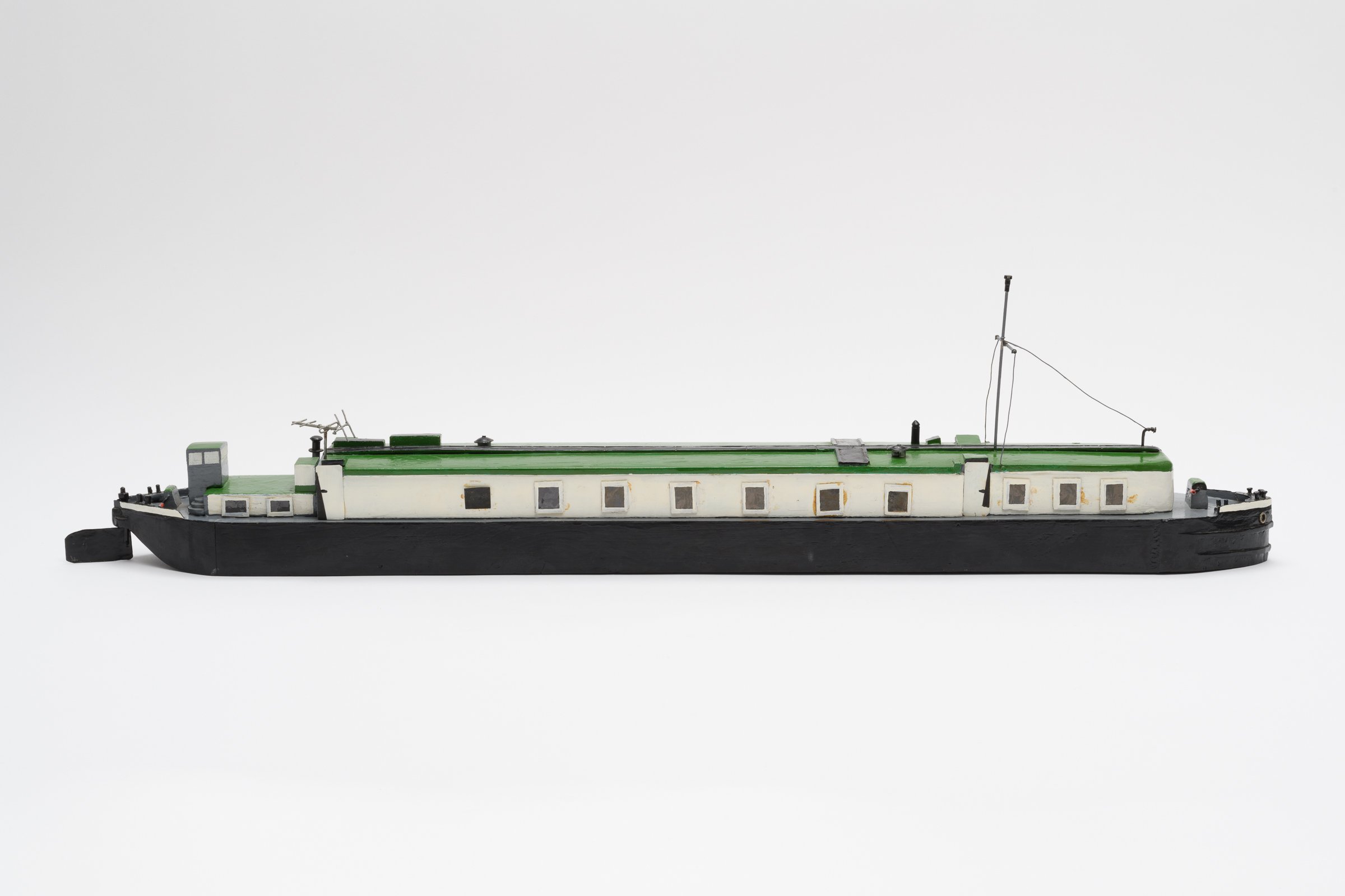 Modell Wohnschiff (Binnenschifffahrtsmuseum Oderberg CC BY-NC-SA)