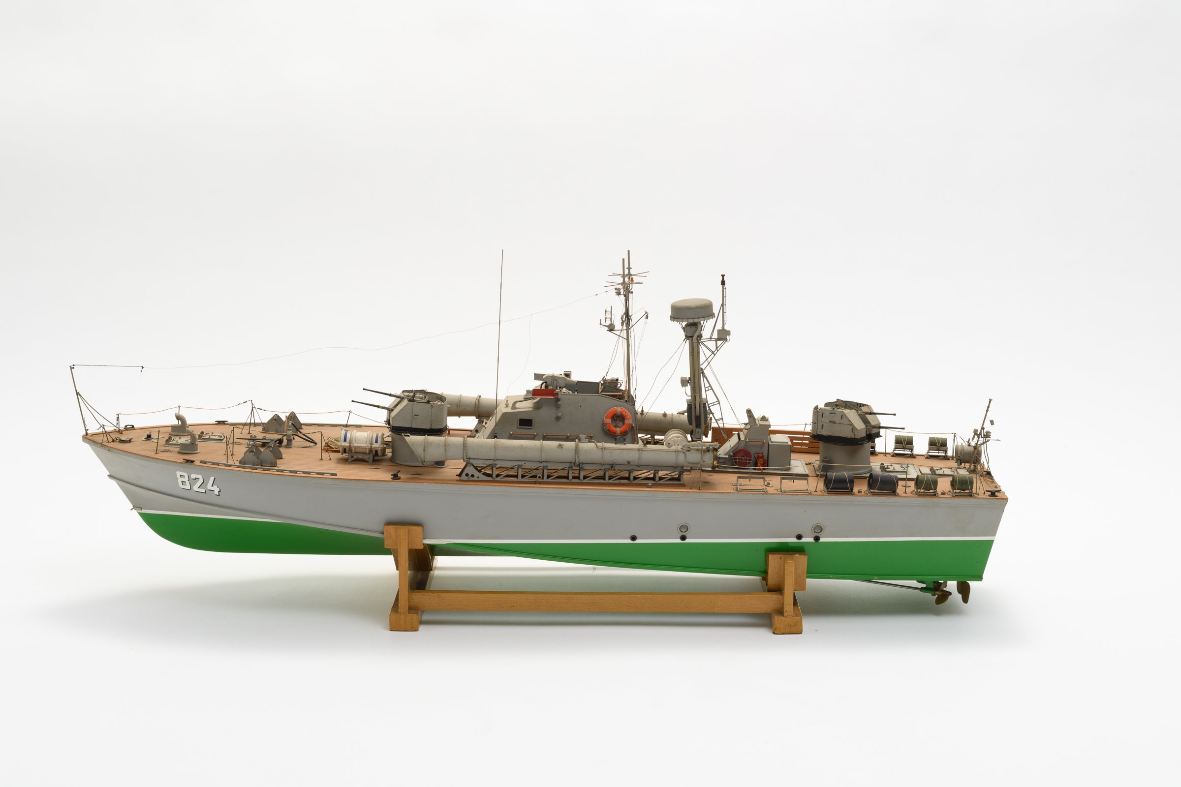 Modell Torpedoschnellboot 824 (Binnenschifffahrtsmuseum Oderberg CC BY-NC-SA)