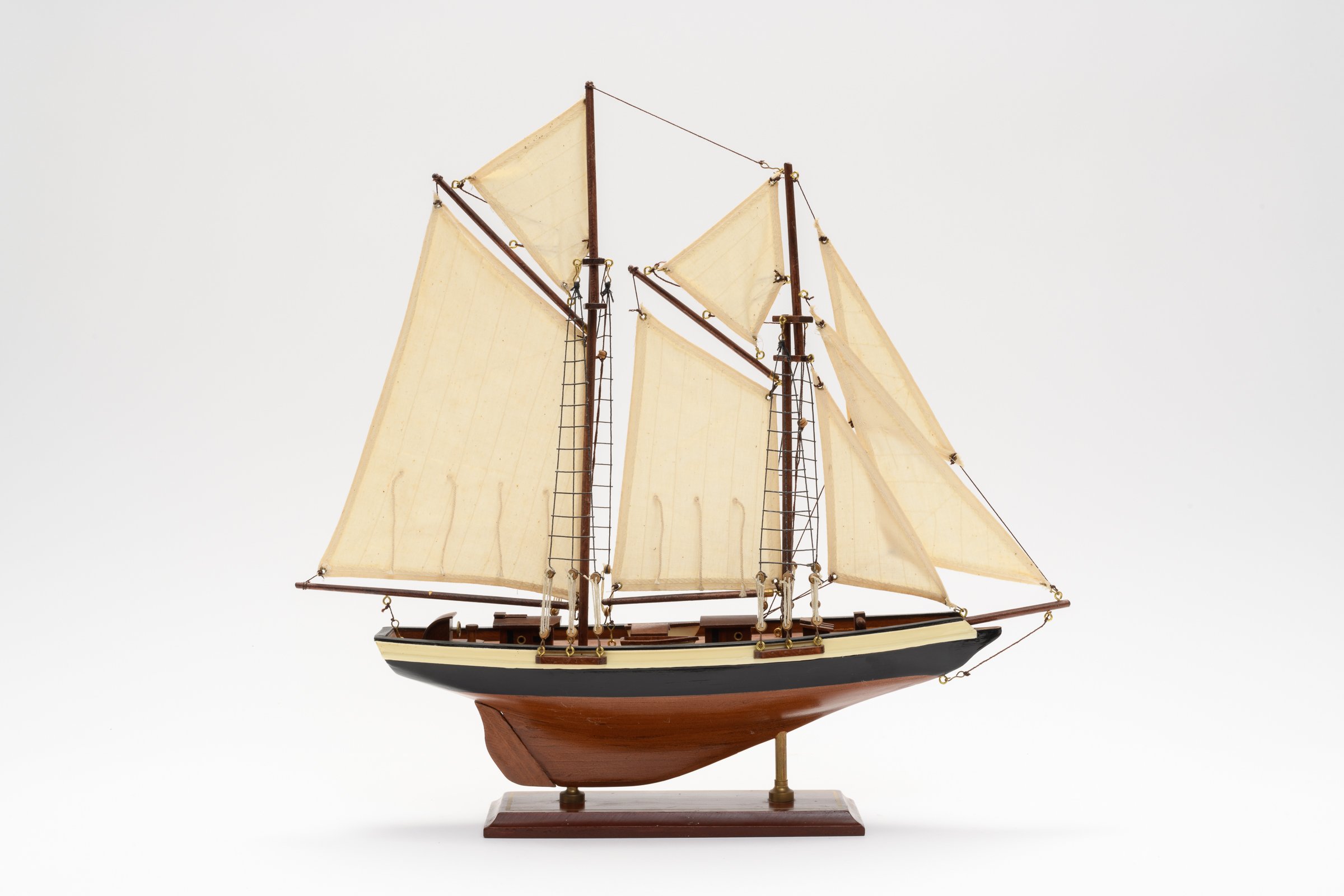 Modell Segelboot (Binnenschifffahrtsmuseum Oderberg CC BY-NC-SA)